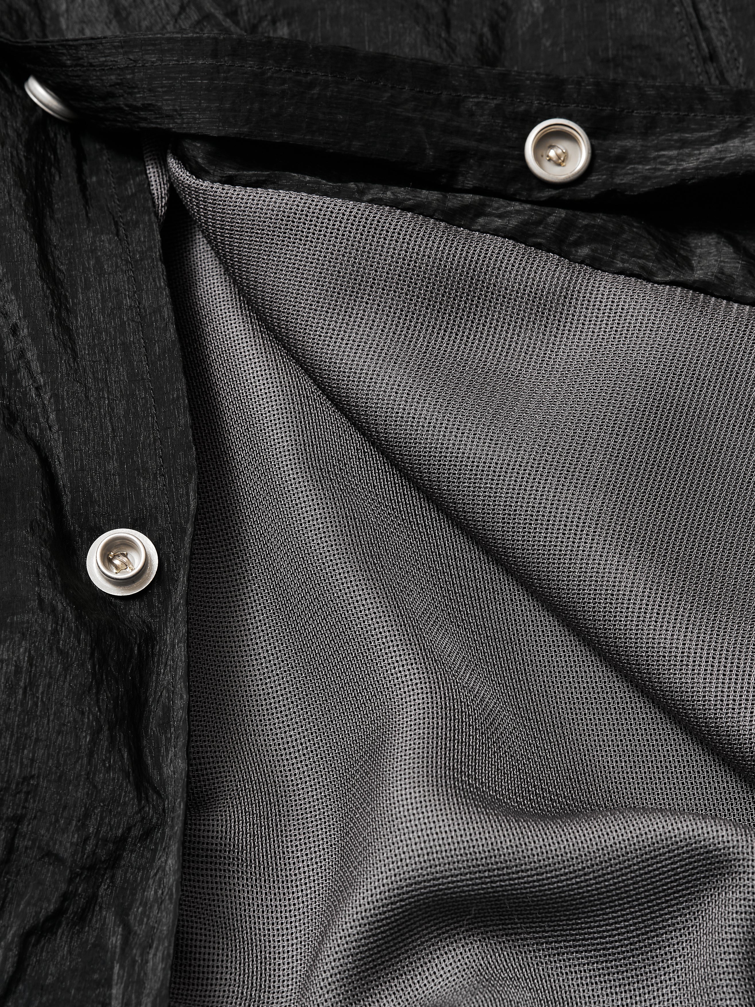 #3111CJH-CNB POST Coach Jacket Hoody : crinckle nylon R/S black_7