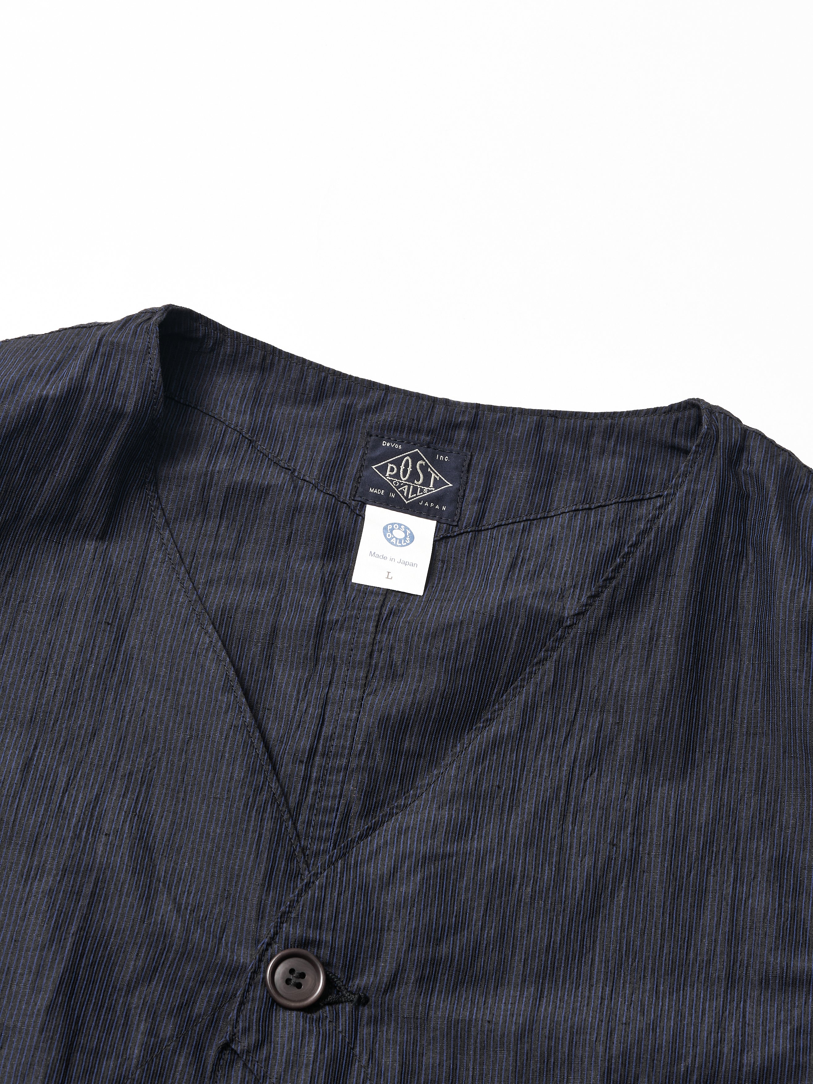 #3504-CTB Royal Moody : crinckle tri-blend black w/navy stripe_2