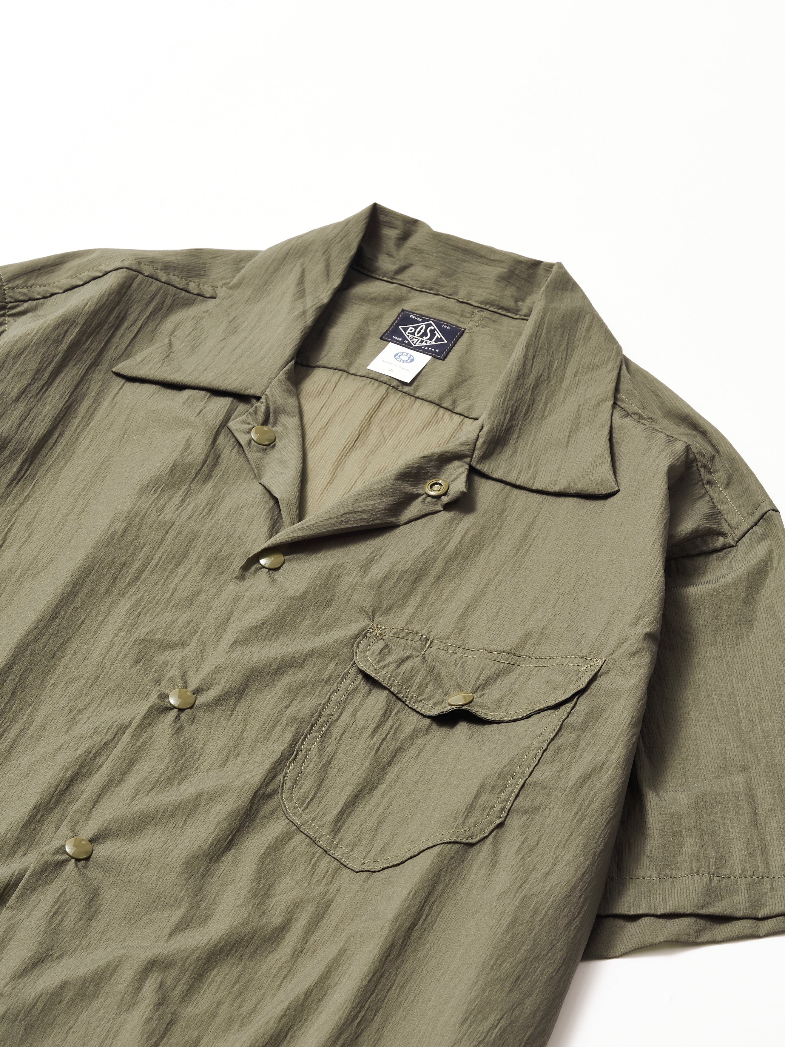#1207BS-PMO New Basic Shirt S/S : poly mesh olive_2