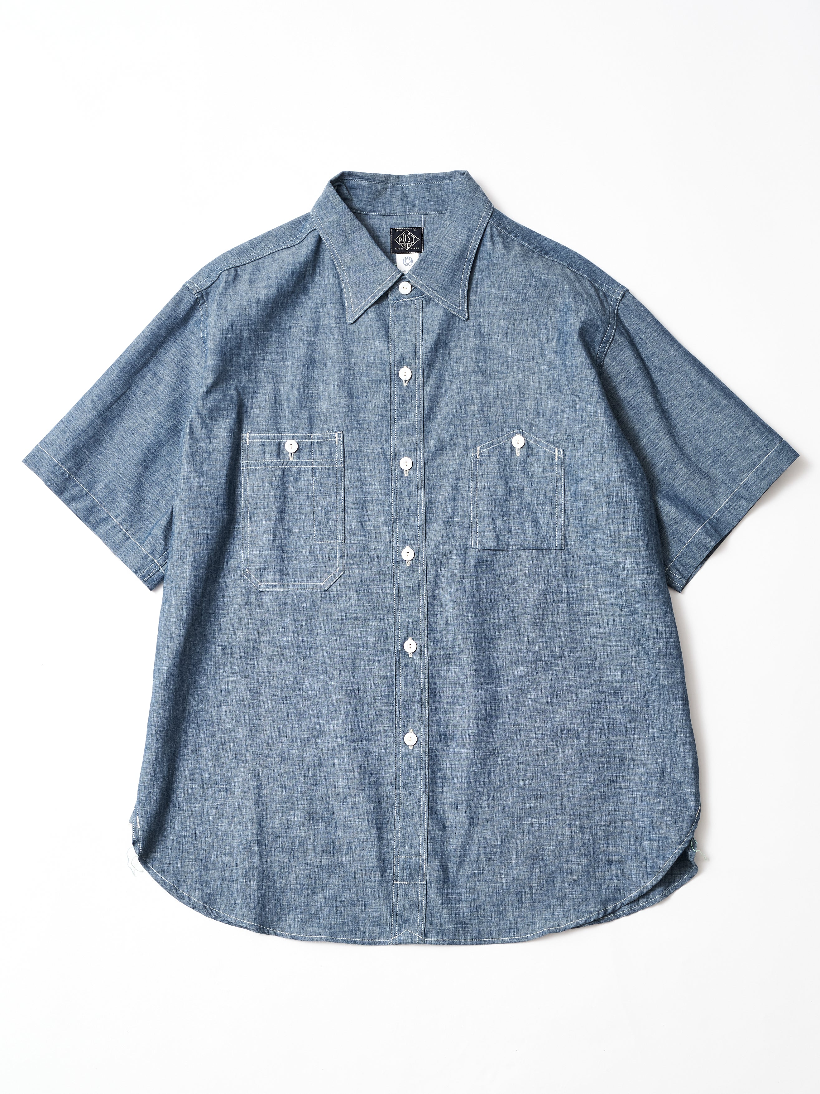 #1206S-11 No.6 Shirt S/S : chambray indigo rigid_1