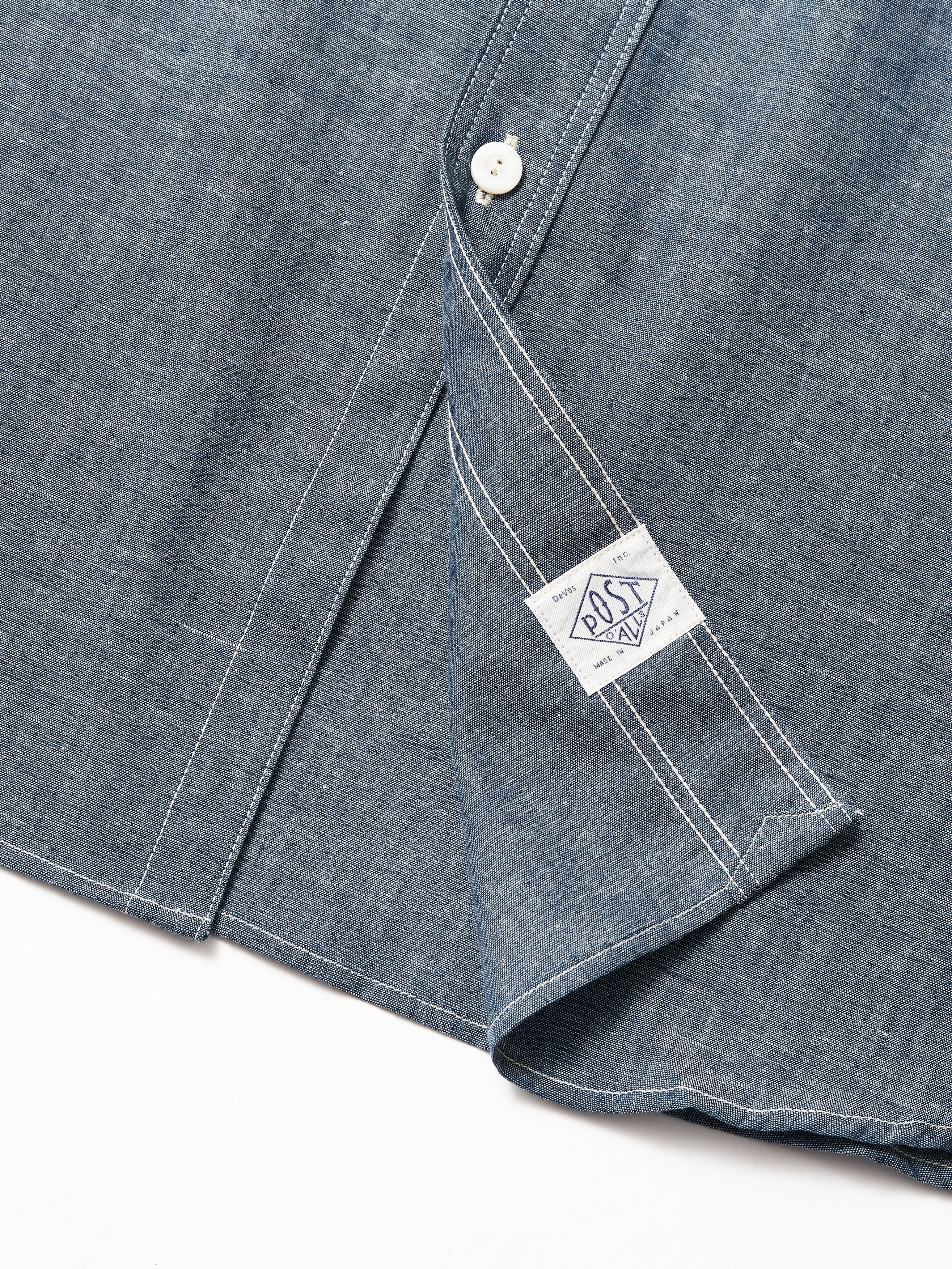 #1206S-11 No.6 Shirt S/S : chambray indigo rigid_4