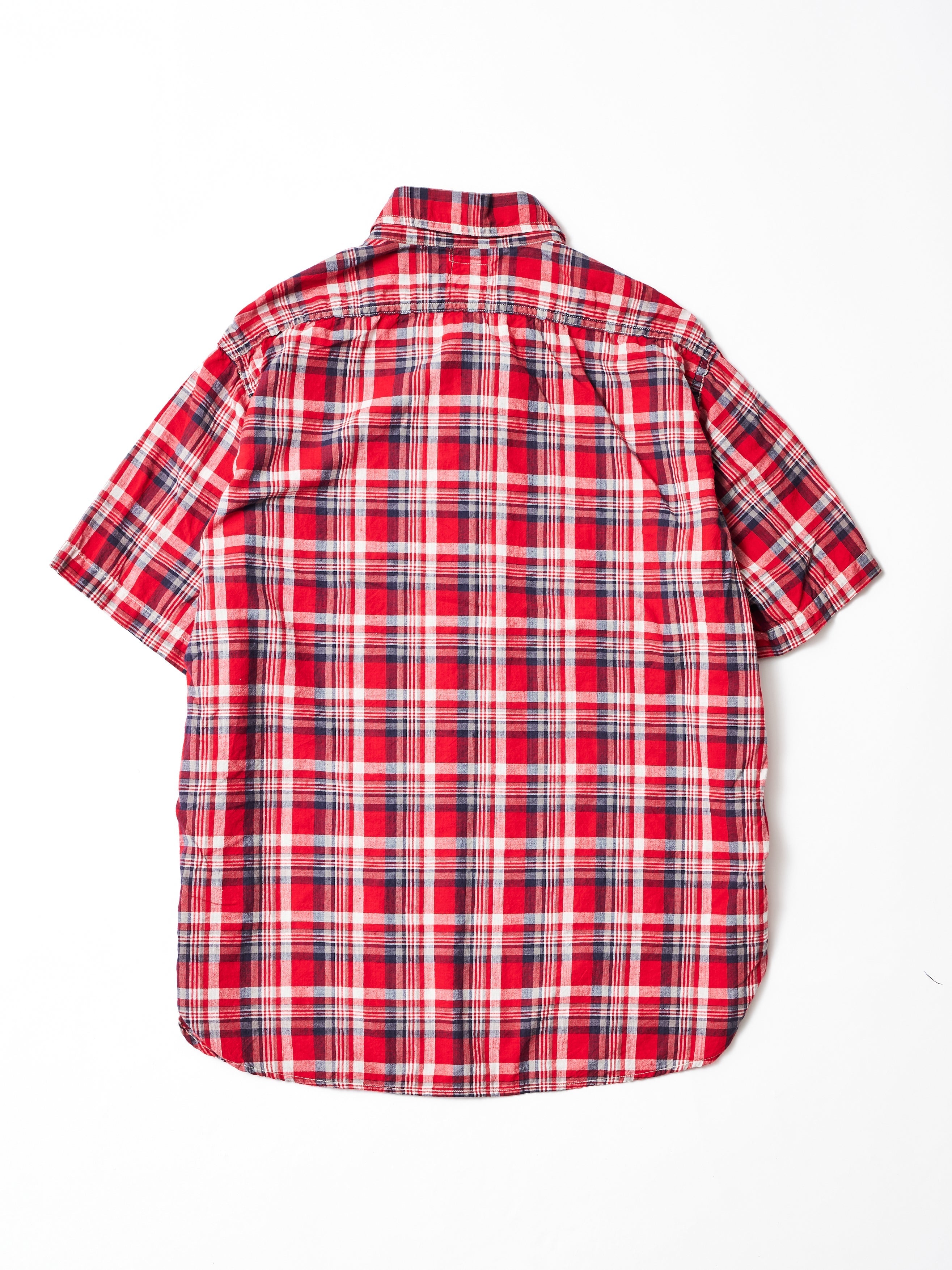 #1206S-MR No.6 Shirt S/S : madras check red_7