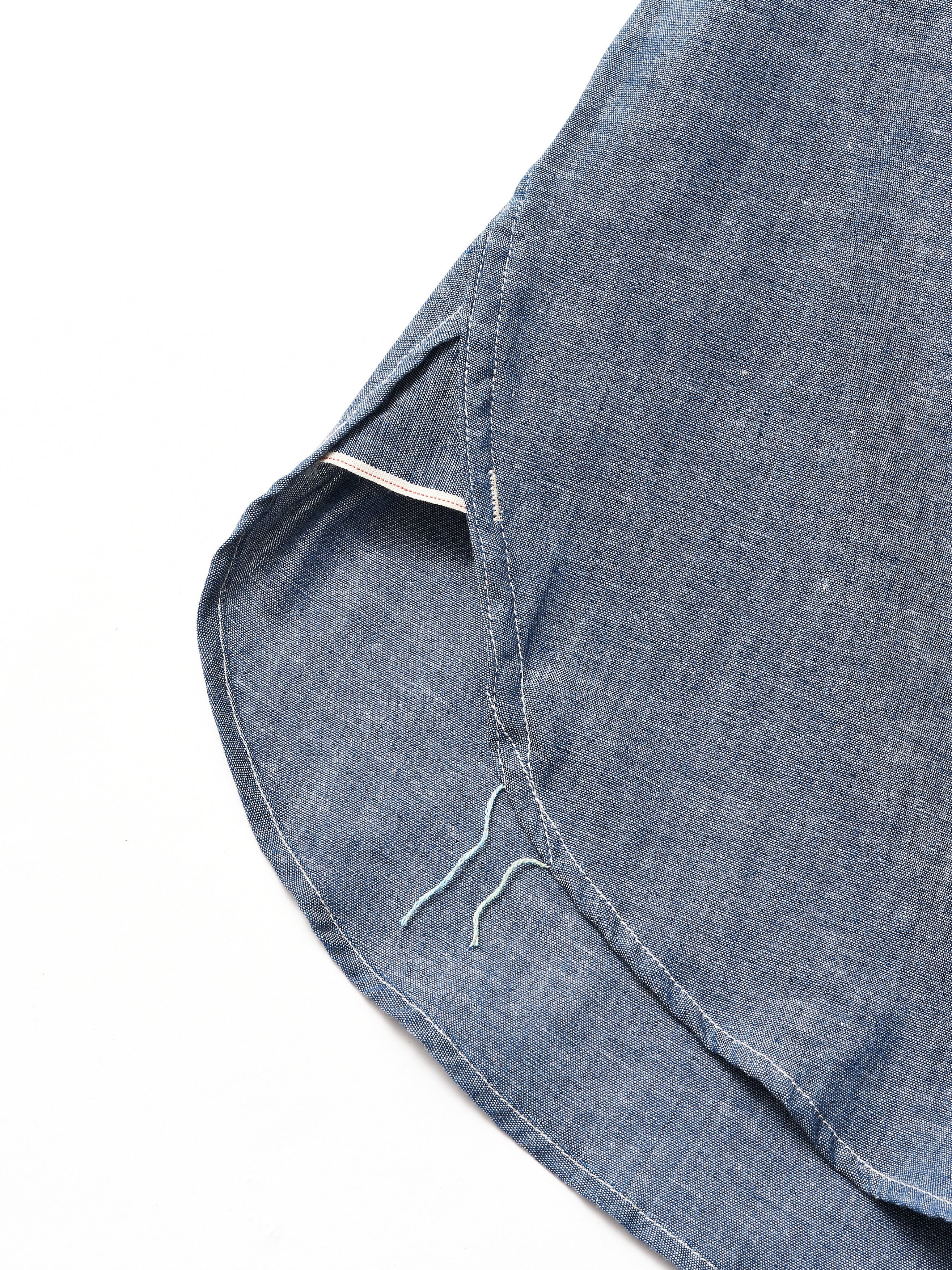 #1201S-11 No.1 Shirt S/S : chambray indigo rigid_4