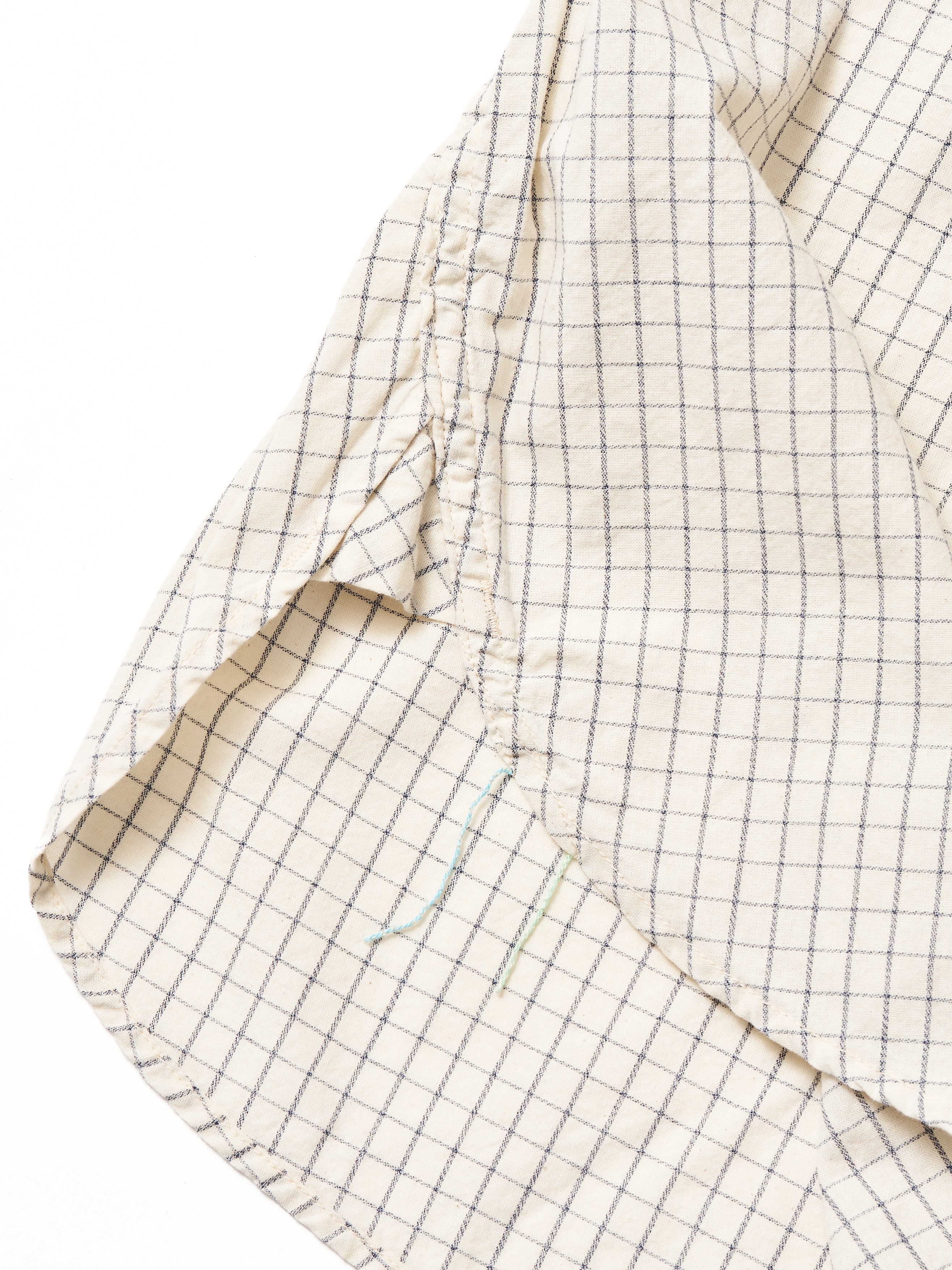 #1201S-GK No.1 Shirt S/S : graph chambray natural_3