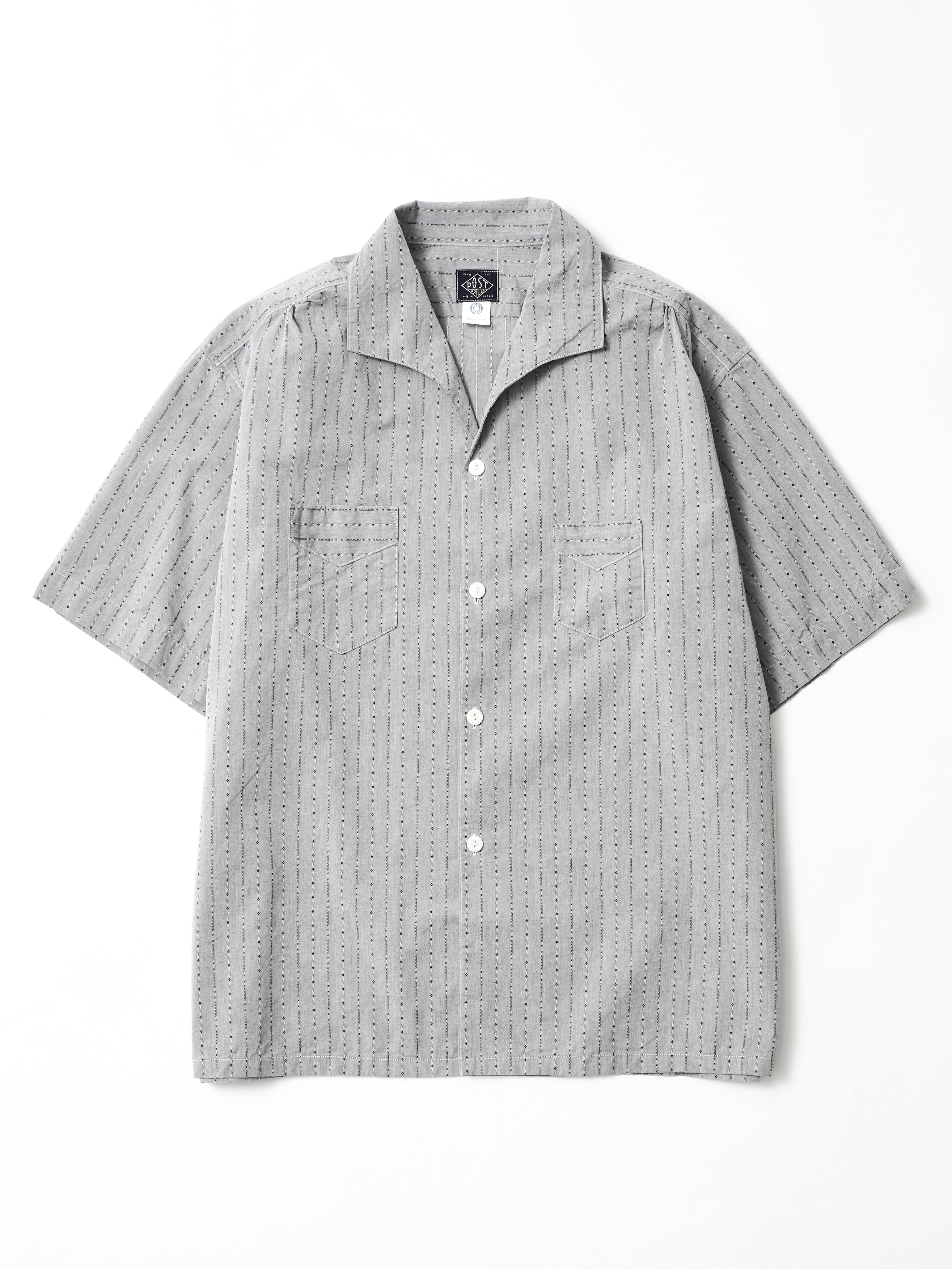 #3231S-DC2 Fever 2 S/S : dobby chambray grey_1