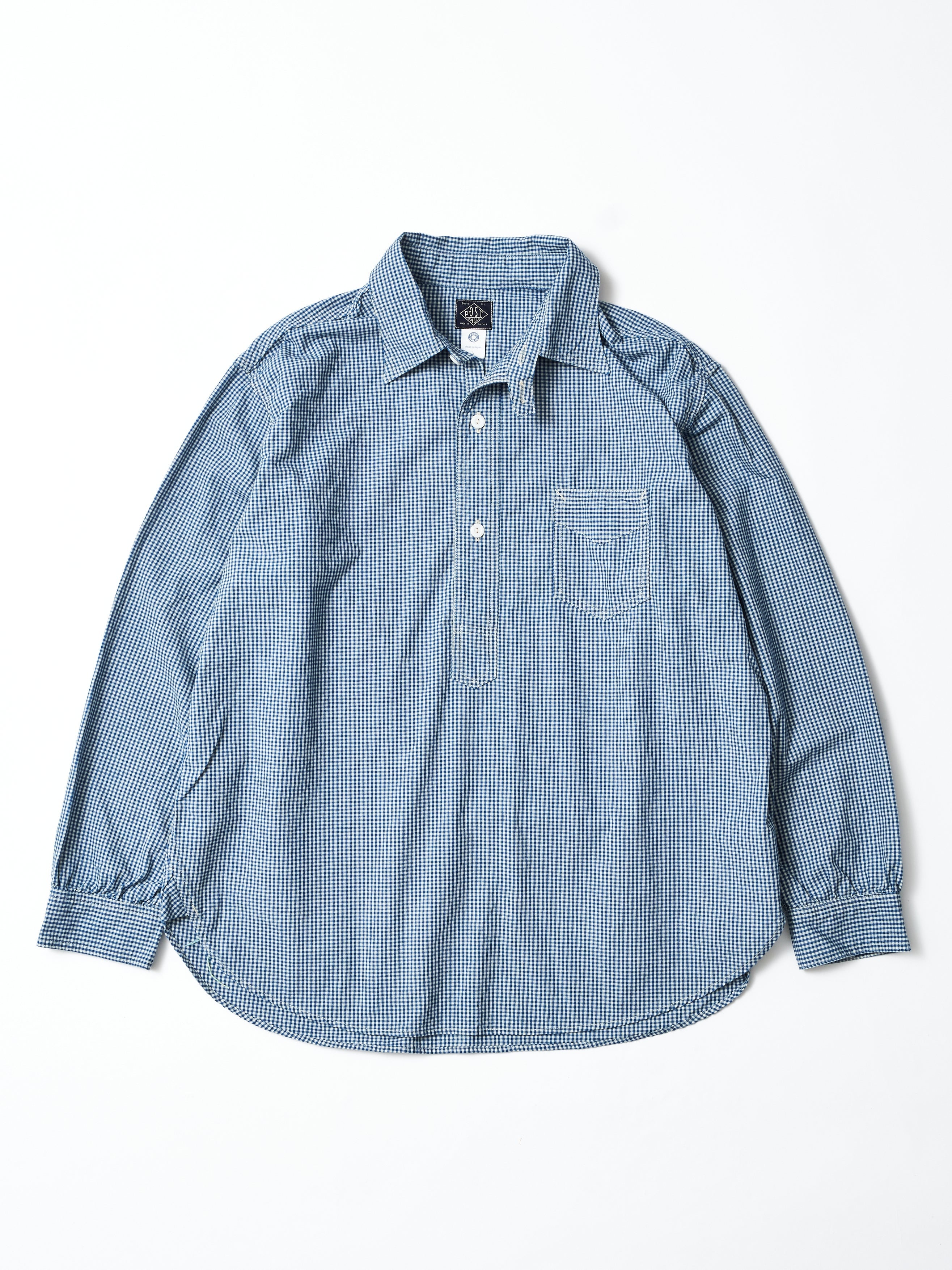 #3235-GCI Frontier : gingham chambray indigo_1