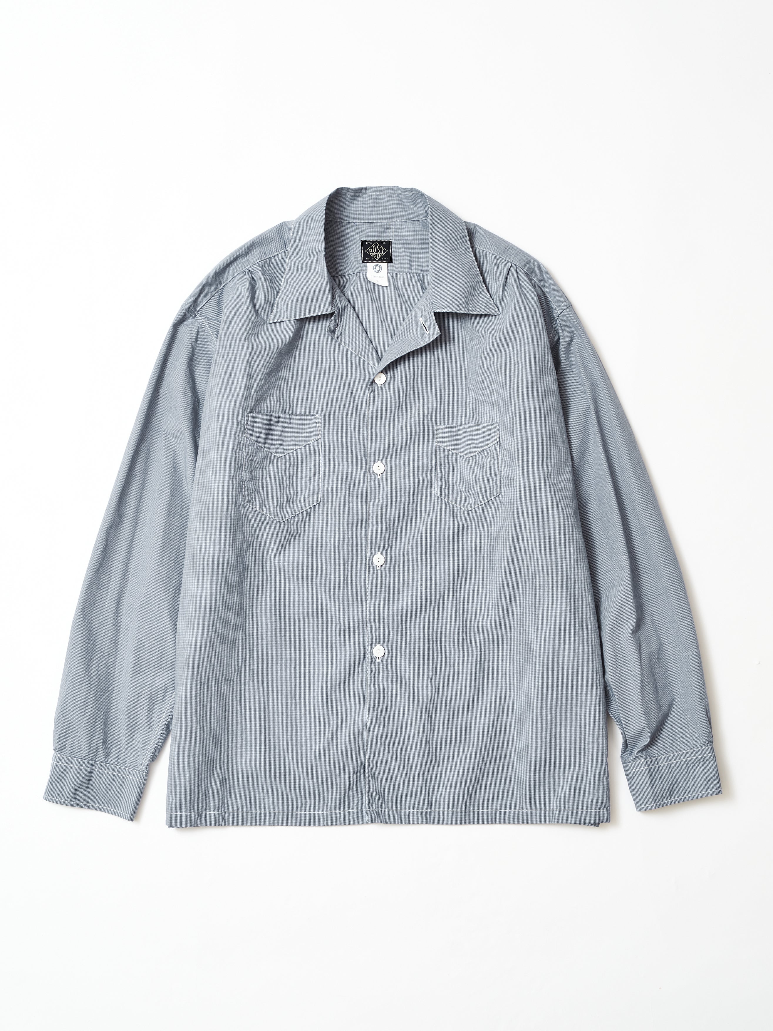 #3233-CBN E-Z POST Universal : checker broadcloth navy_1