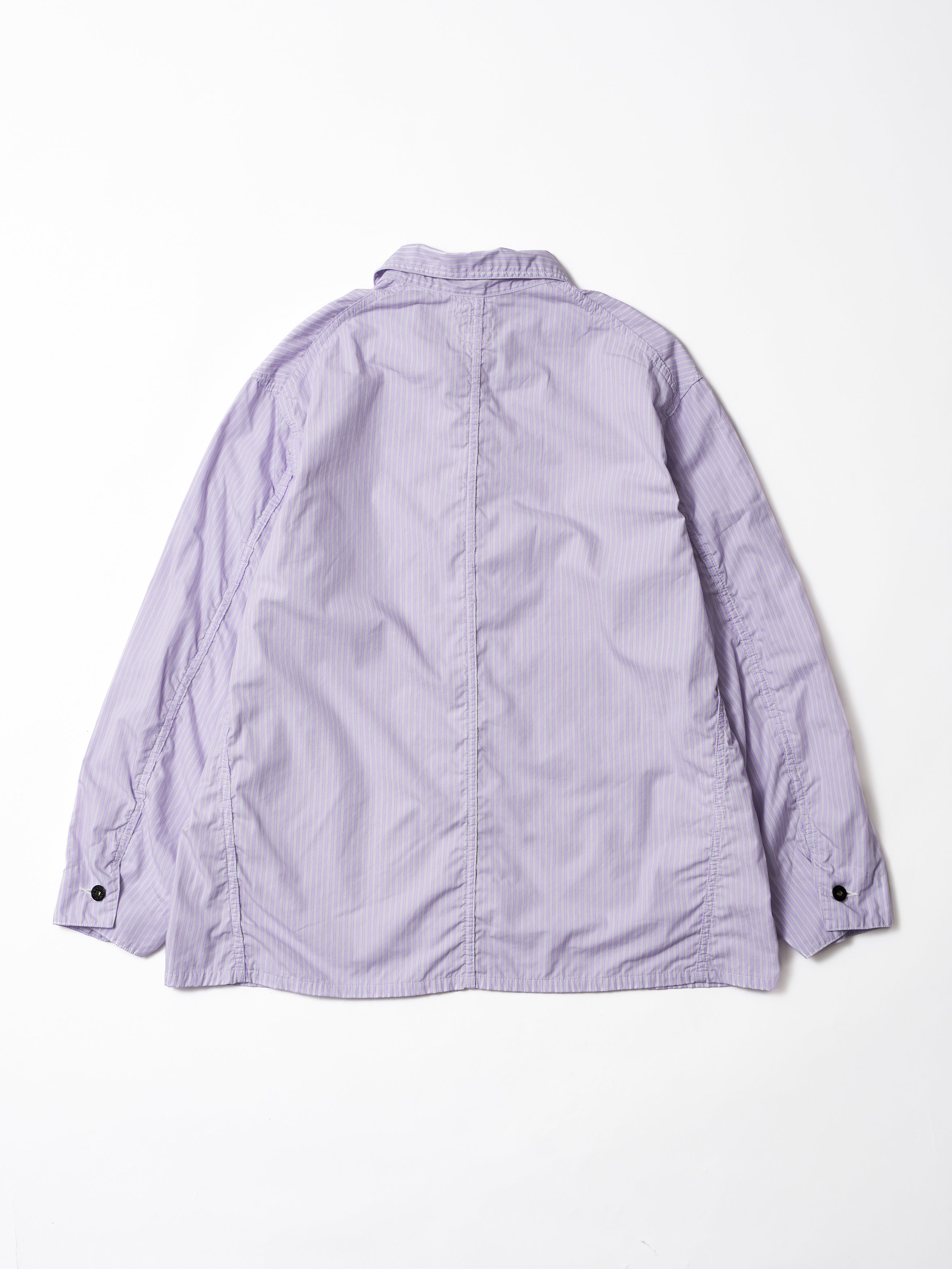 #3143-SS2 ODDBALL : stripe shirting x feather chambray purple_7