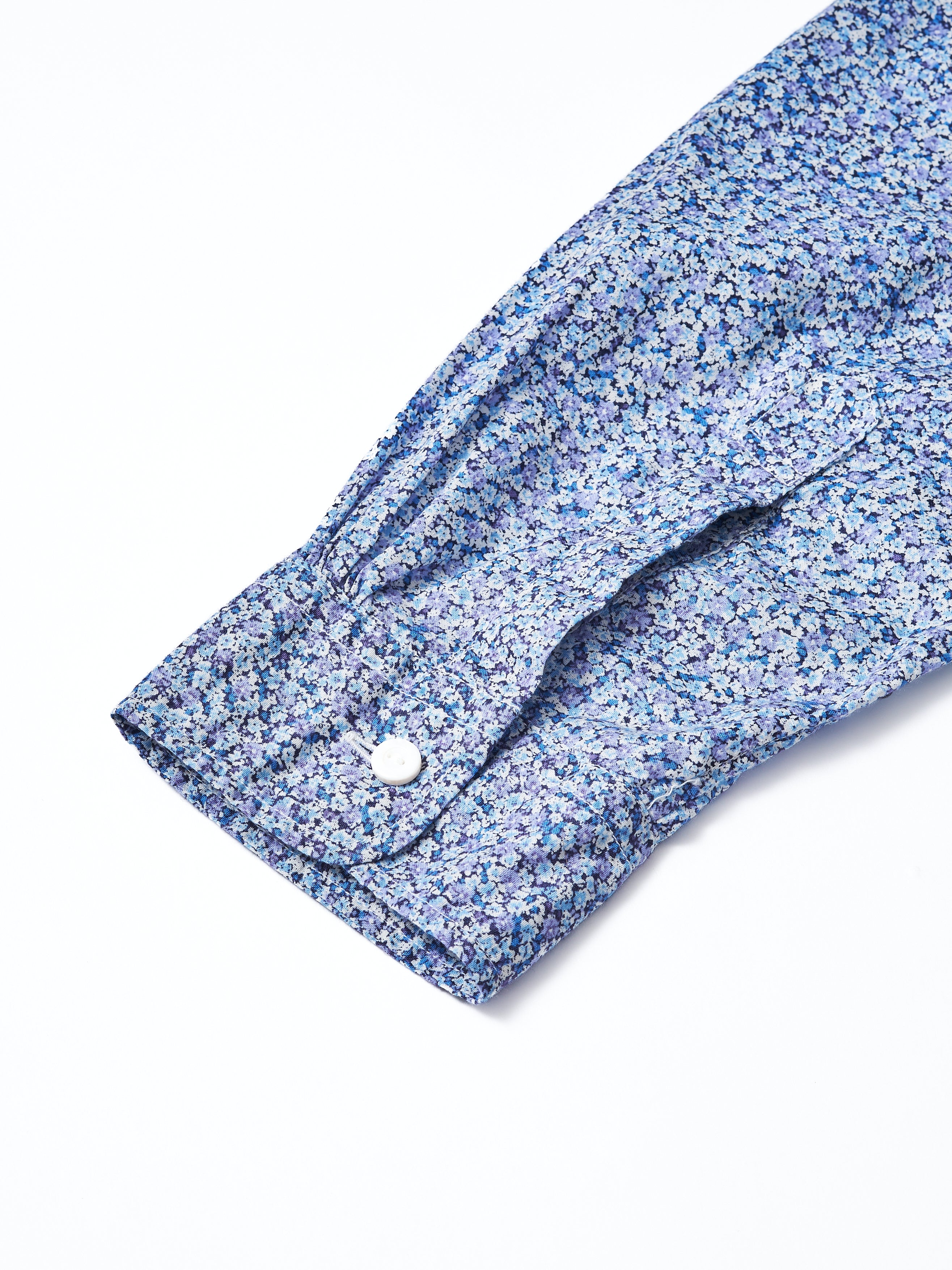#3232B-F2 Original Band Collar Shirt : flower white_5