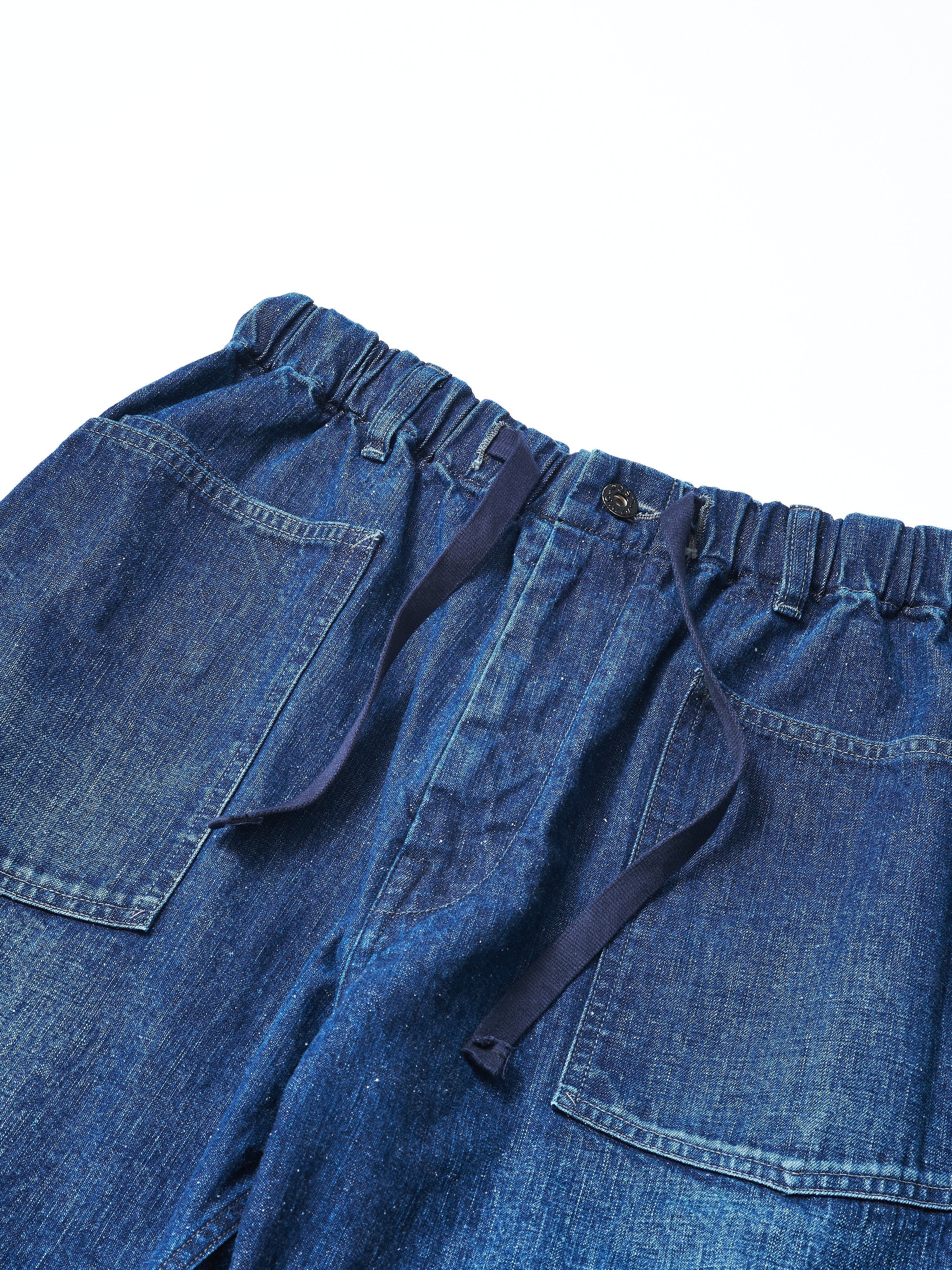 #3313S-02W E-Z ARMY-NAVY Shorts 2 : 11.5oz. Denim worn indigo_2