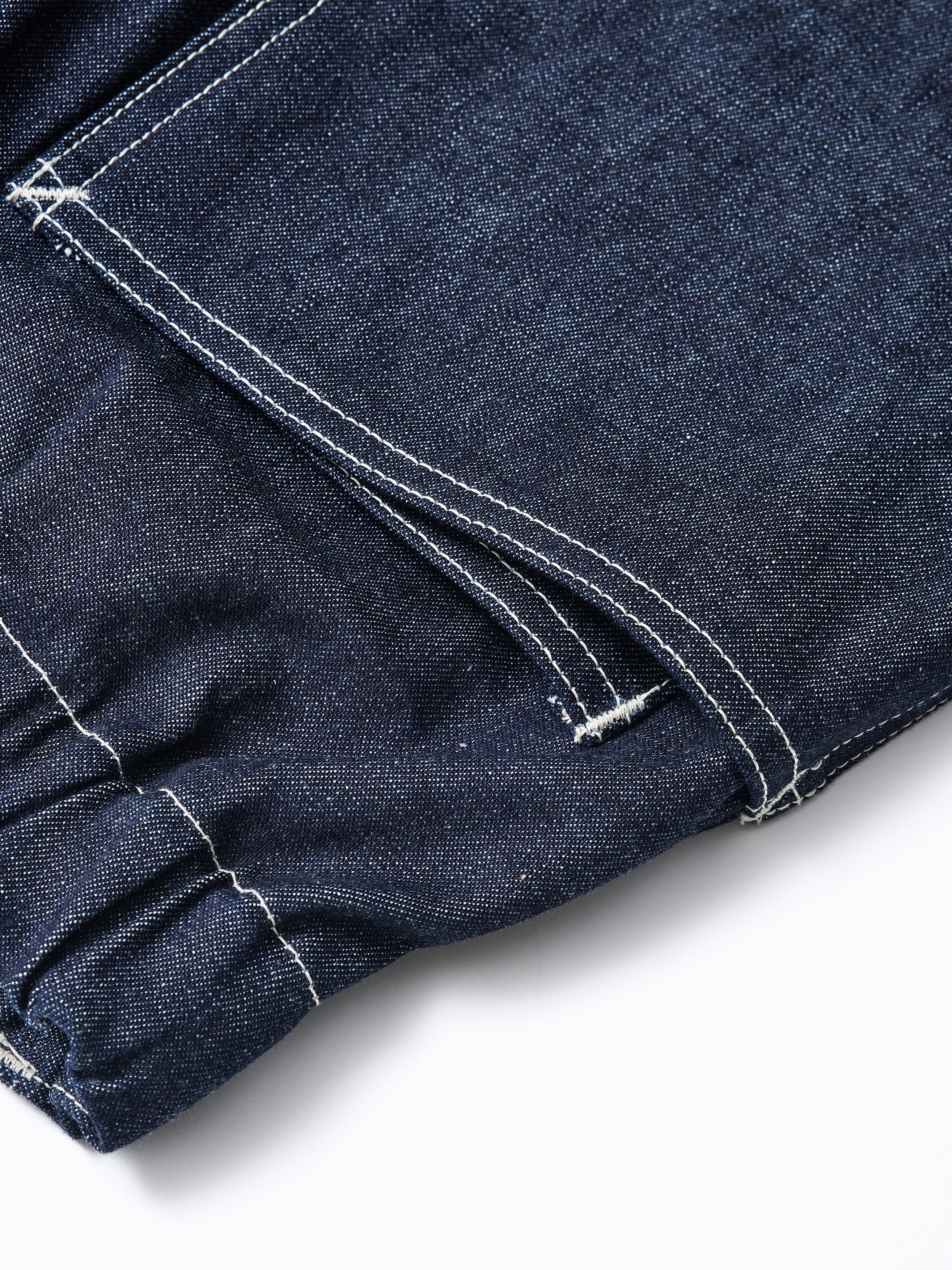 #3312S-01 E-Z DND Shorts : 10oz. Denim rigid indigo_4