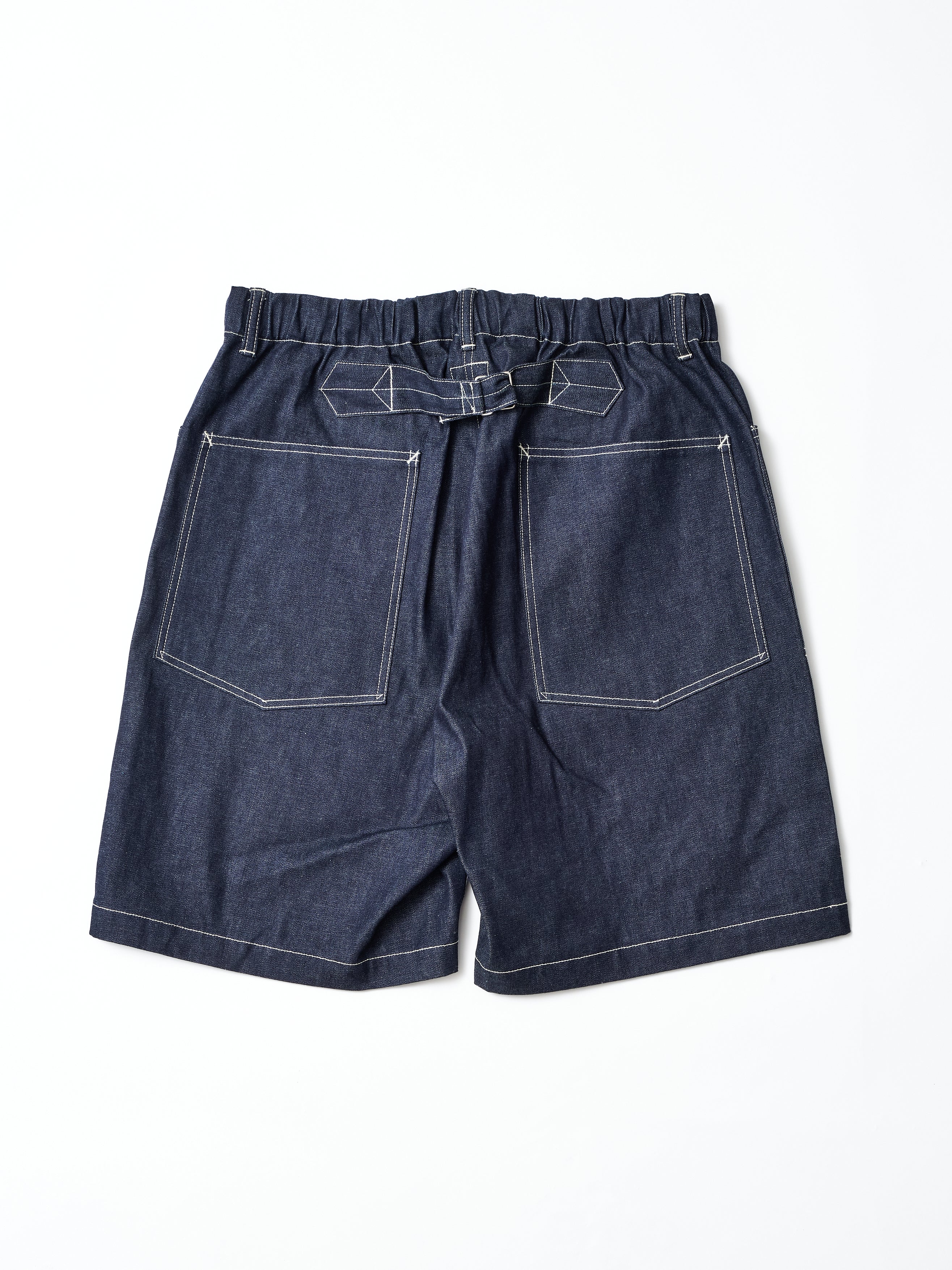 #3312S-01 E-Z DND Shorts : 10oz. Denim rigid indigo_5