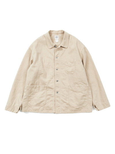 #3135-LHN POST Chinois Travail 2 : linen/cotton HBT natural