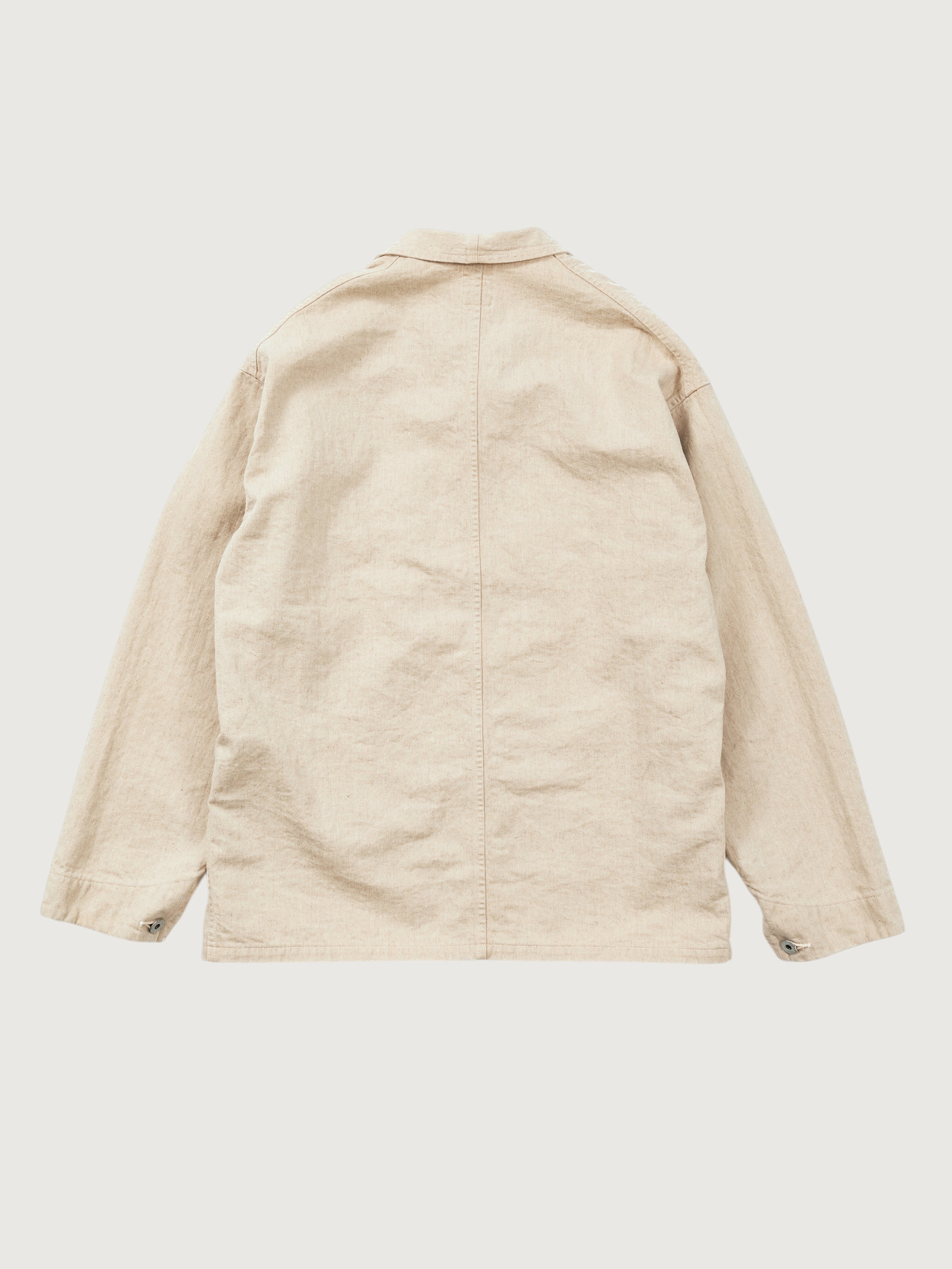 #3135-LHN POST Chinois Travail 2 : linen/cotton HBT natural