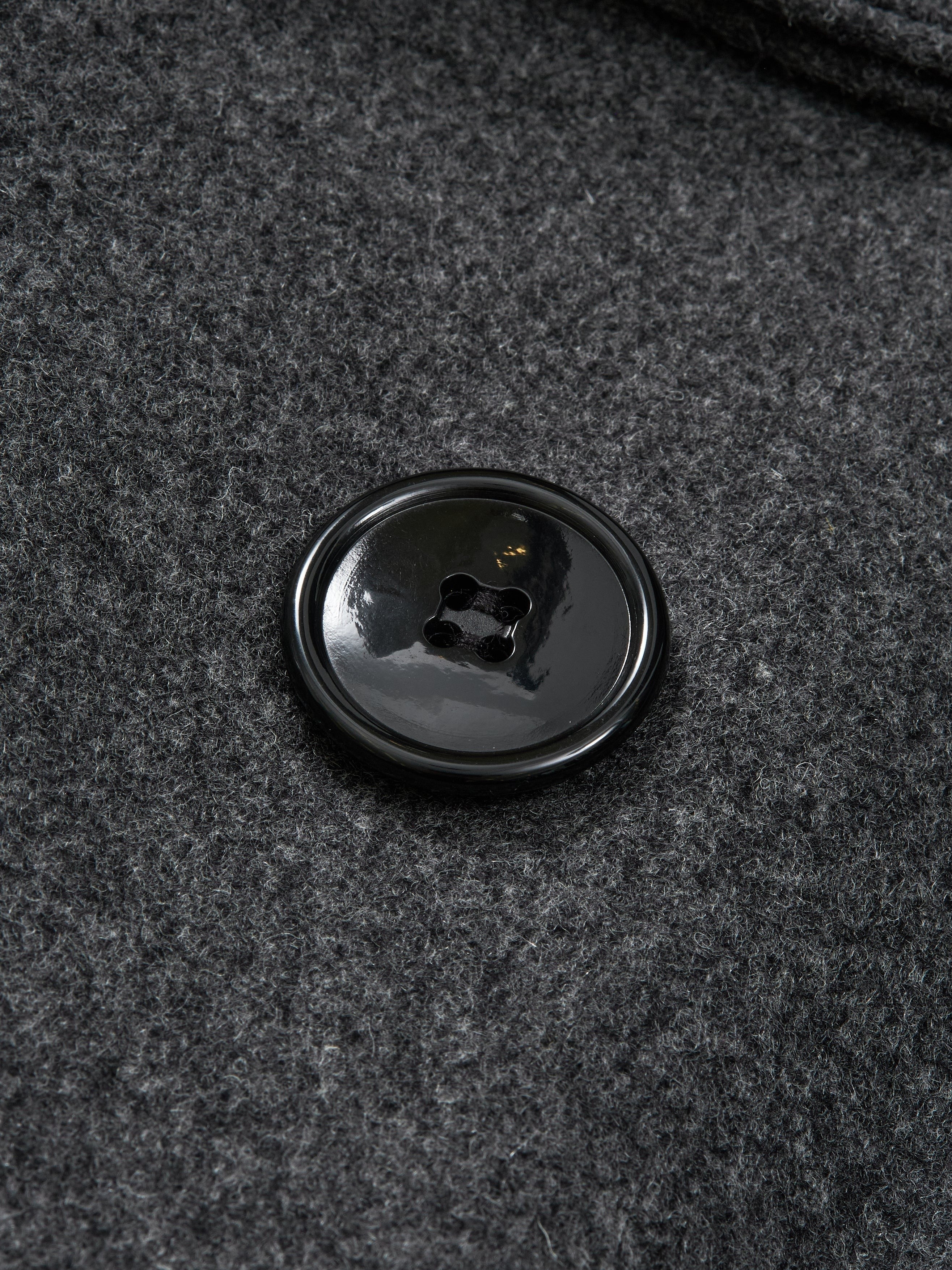 #3140-HMC POST Mack : heavy melton charcoal heather