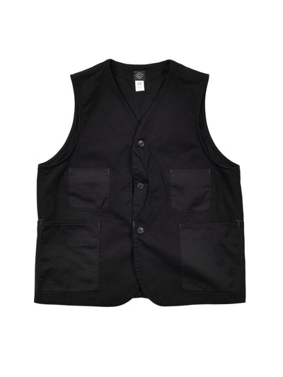 #3504-CSB Royal Moody : cotton serge combo black