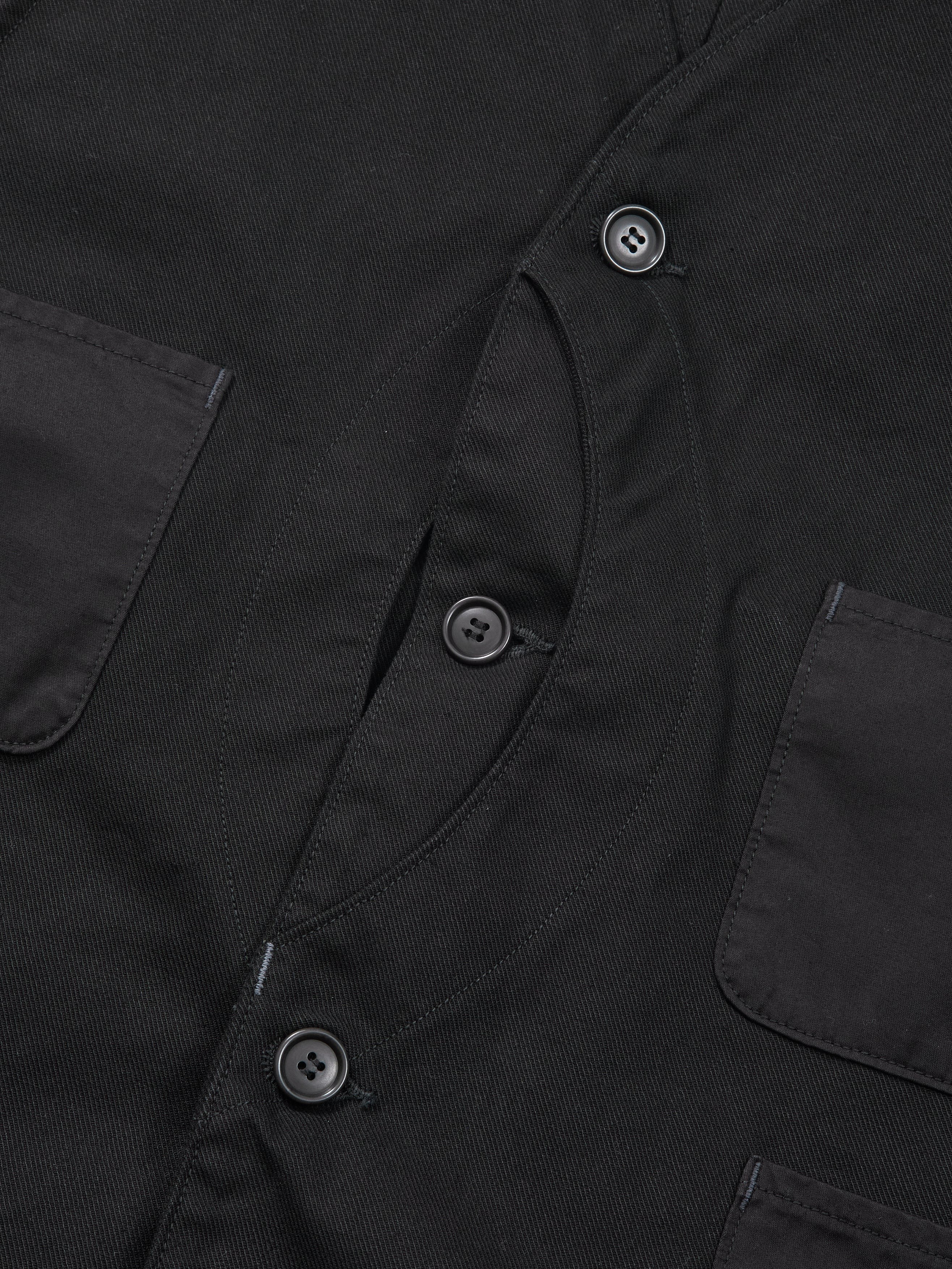 #3504-CSB Royal Moody : cotton serge combo black