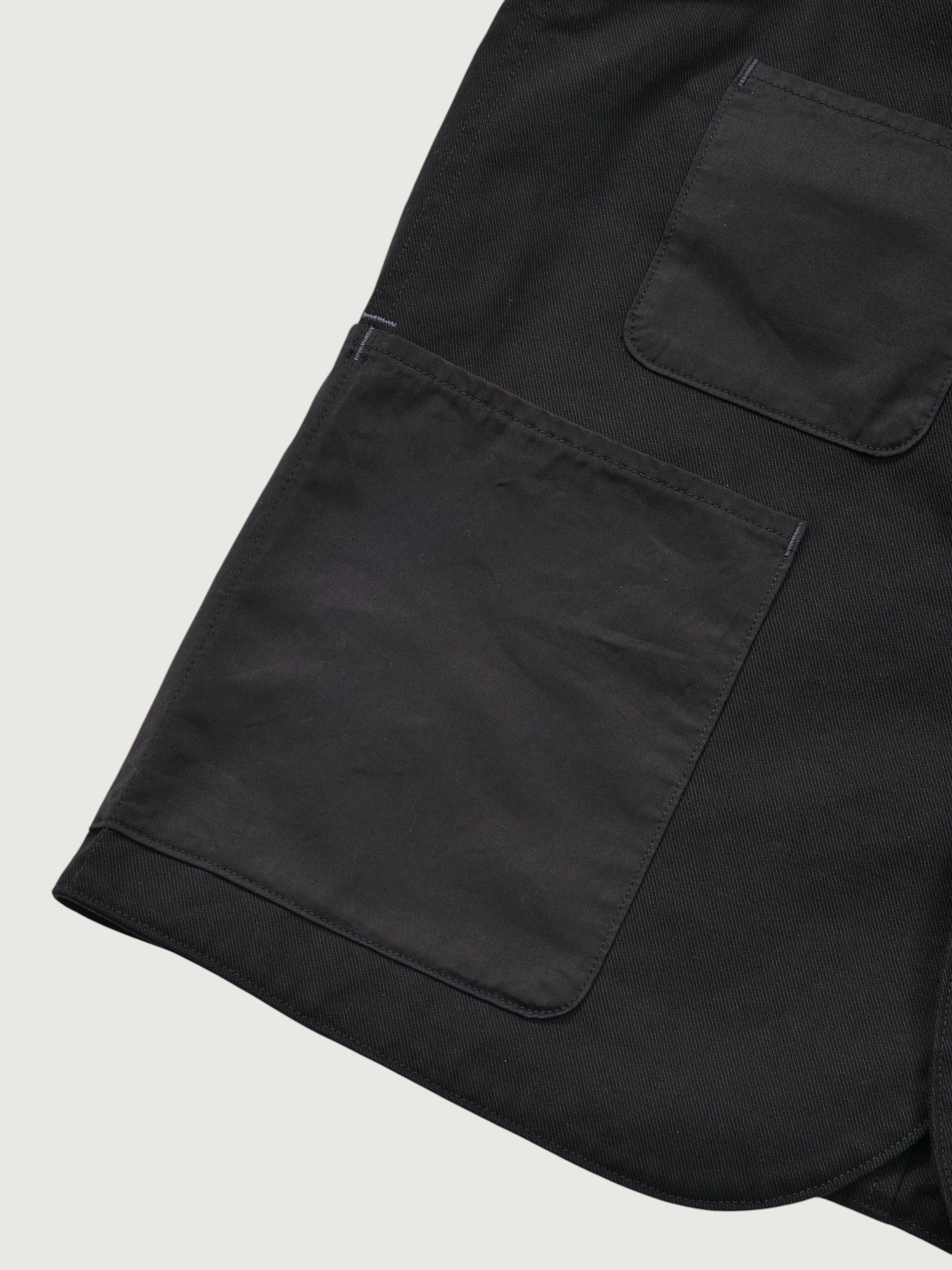 #3504-CSB Royal Moody : cotton serge combo black