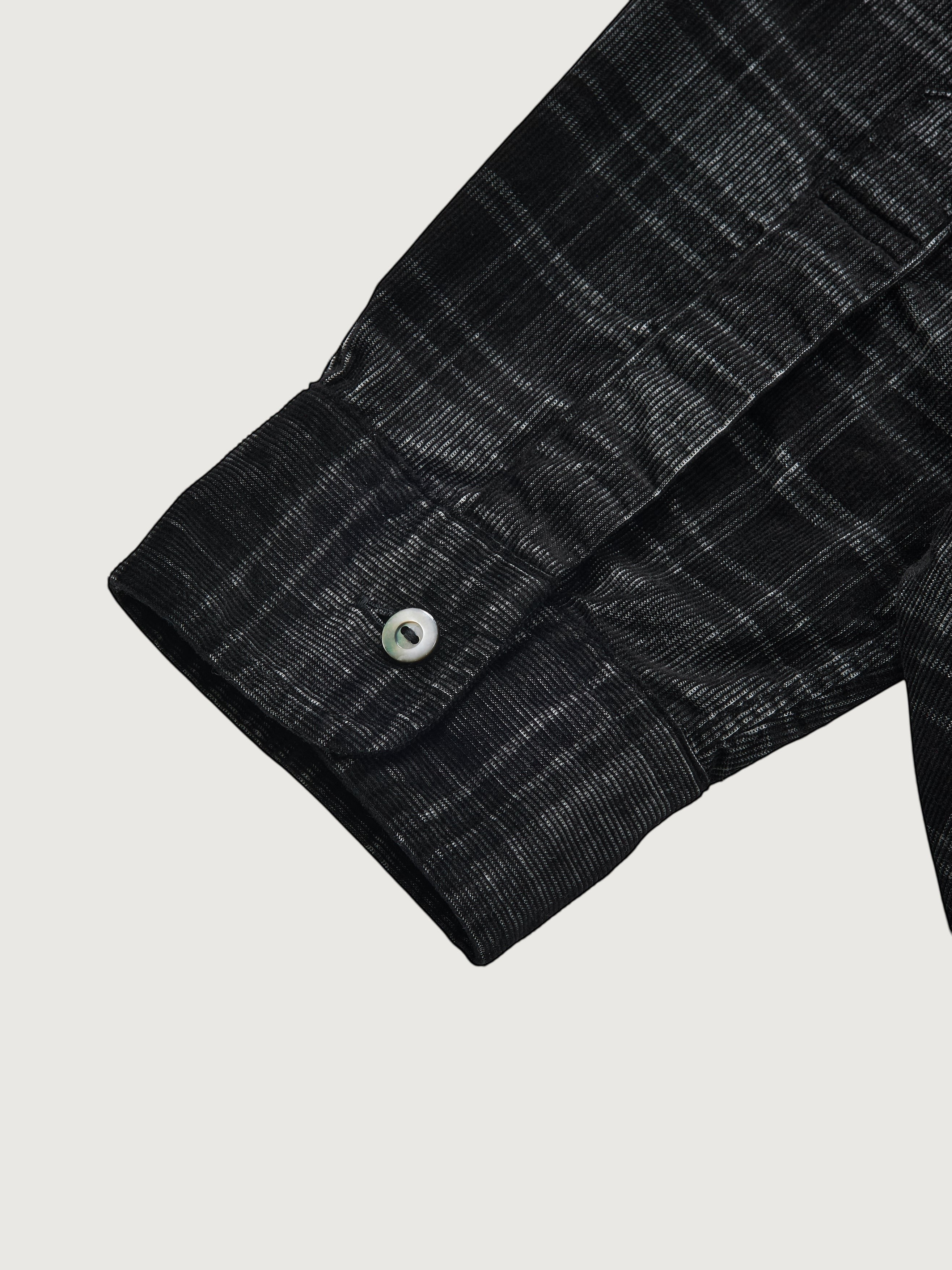 #3232-SC2 Original BL Shirt : shadow cords black 2