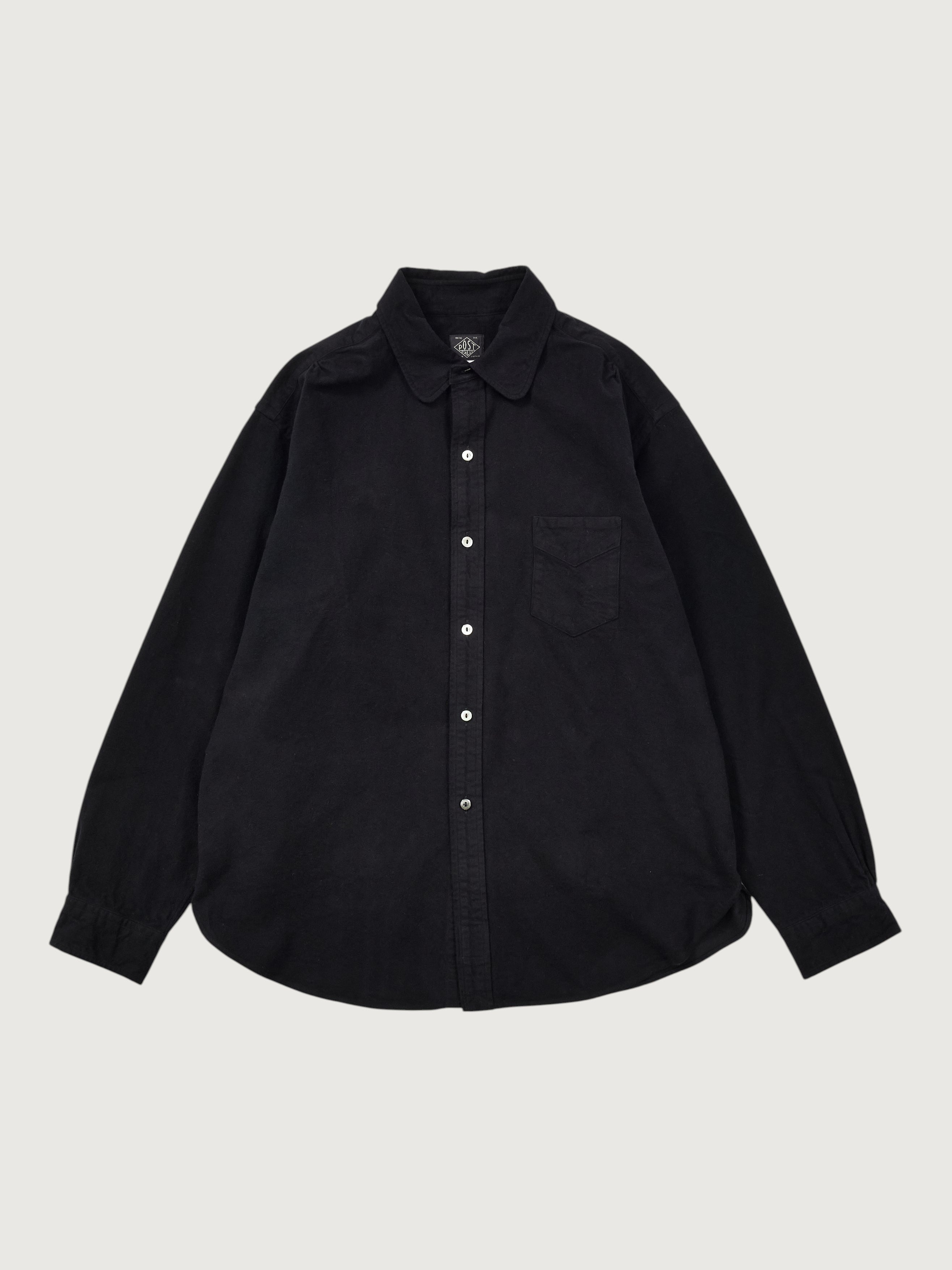 #3234-CSB Rounder : cotton suede black
