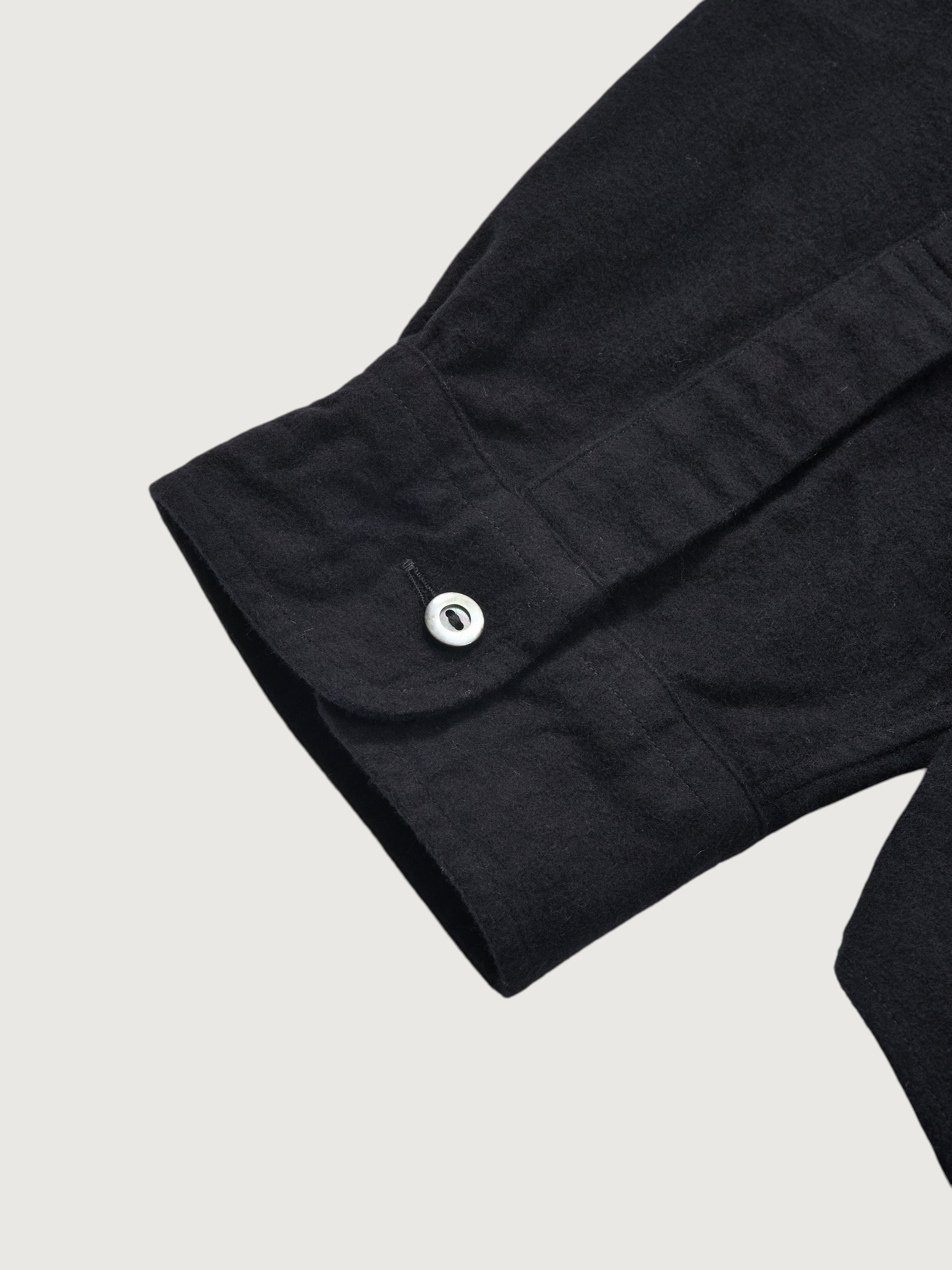 #3234-CSB Rounder : cotton suede black