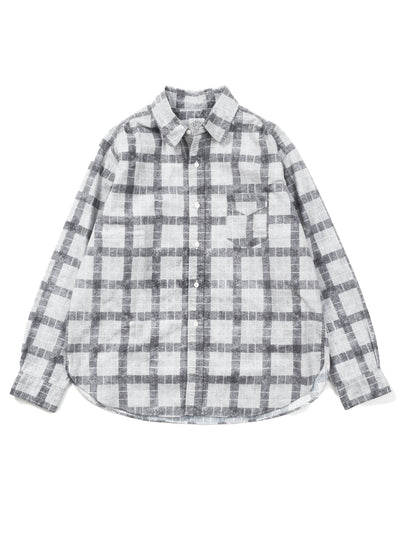 #3234-PF1 Rounder : printed cotton flannel ash
