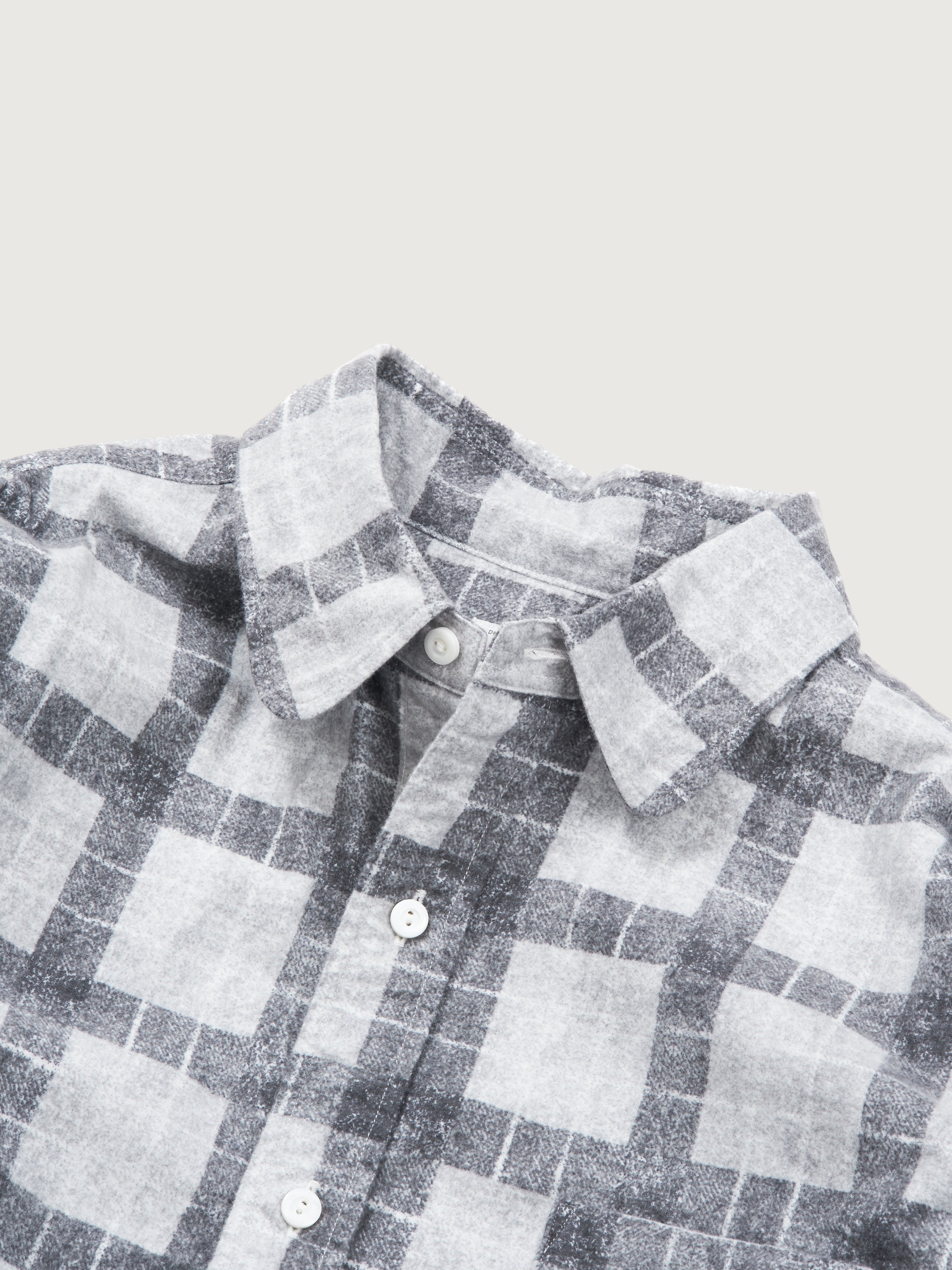 #3234-PF1 Rounder : printed cotton flannel ash