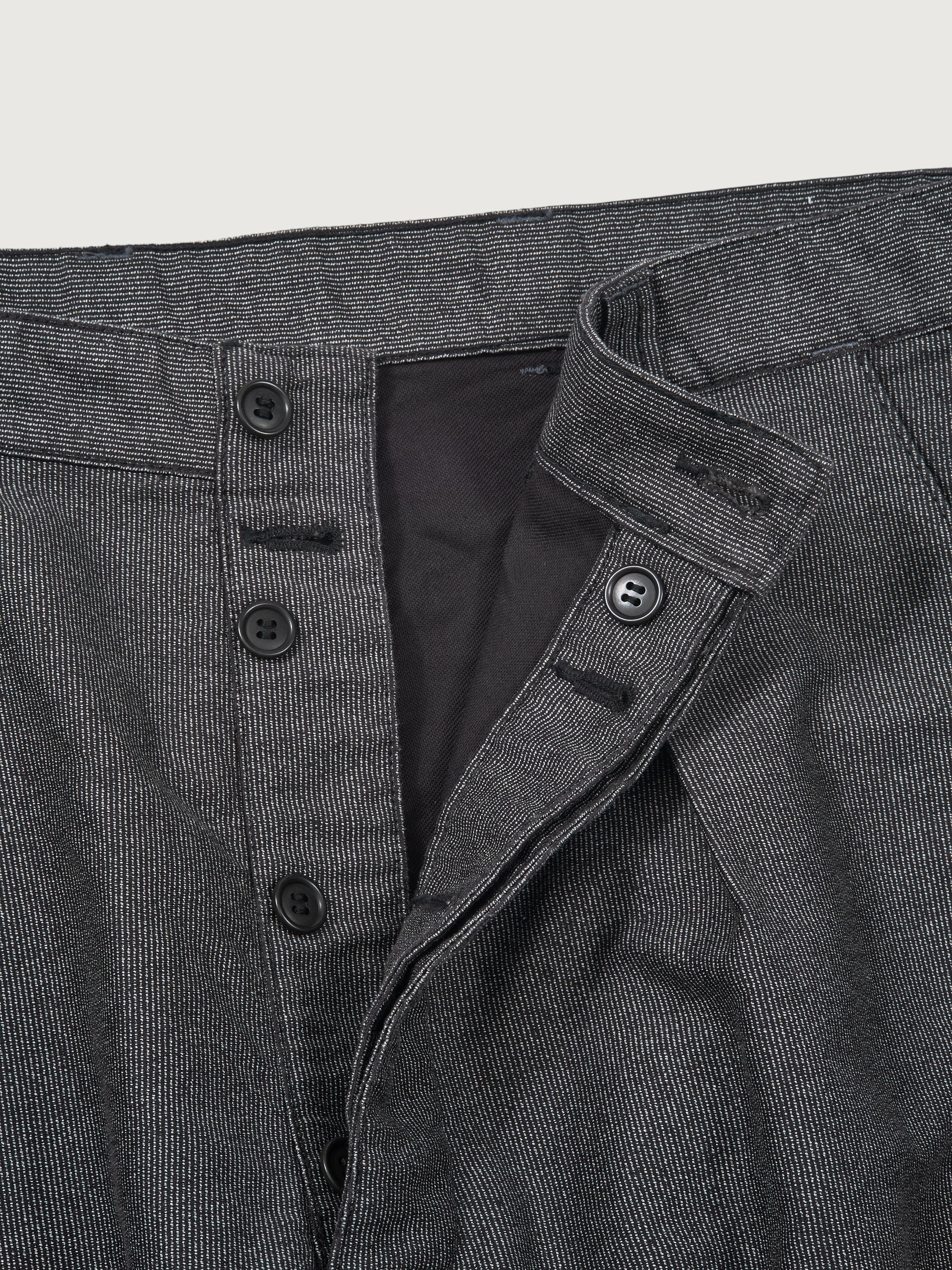 #3328-PB POS-Travail Pants : pinstripe black