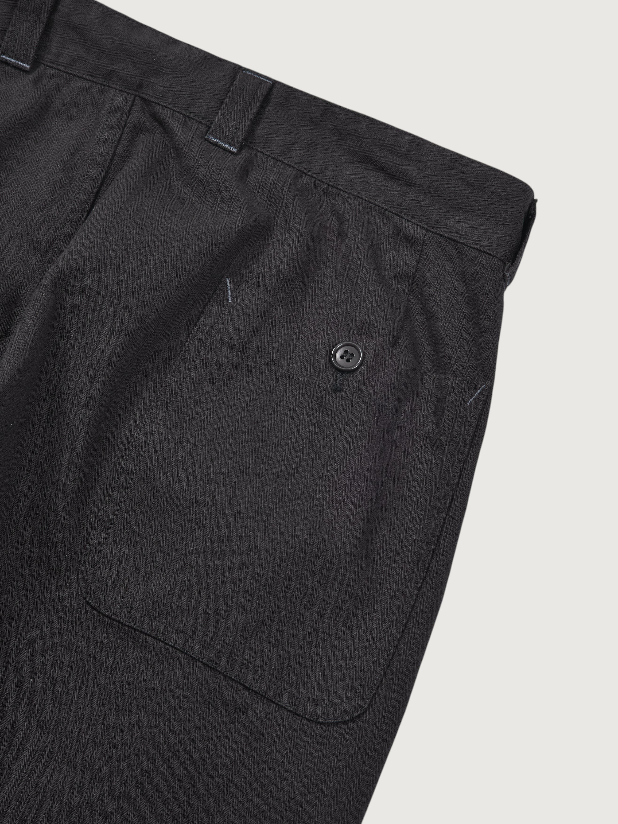 #3328-CHB POS-Travail Pants : cotton HBT black