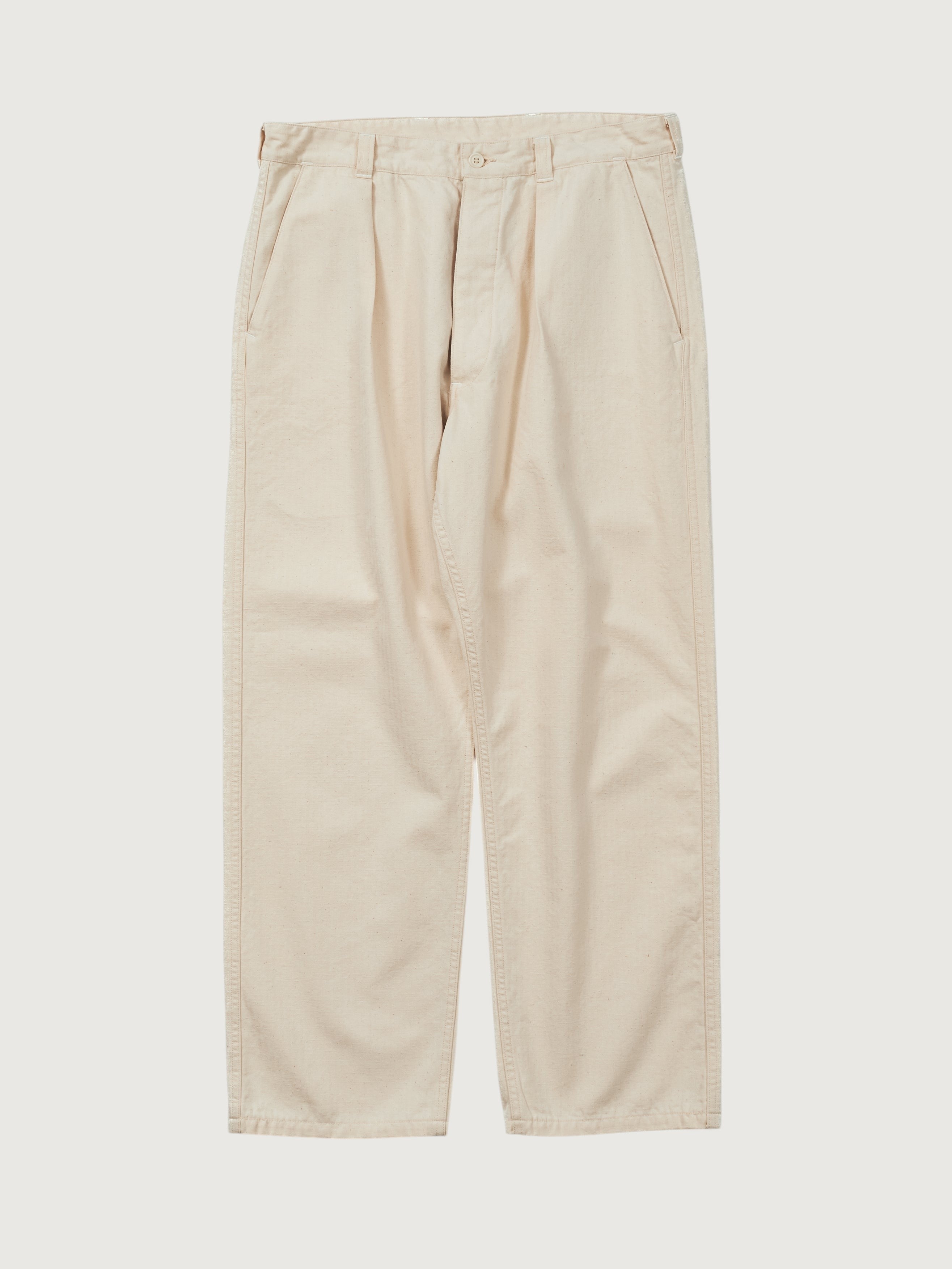 #3328-CHN POS-Travail Pants : cotton HBT natural