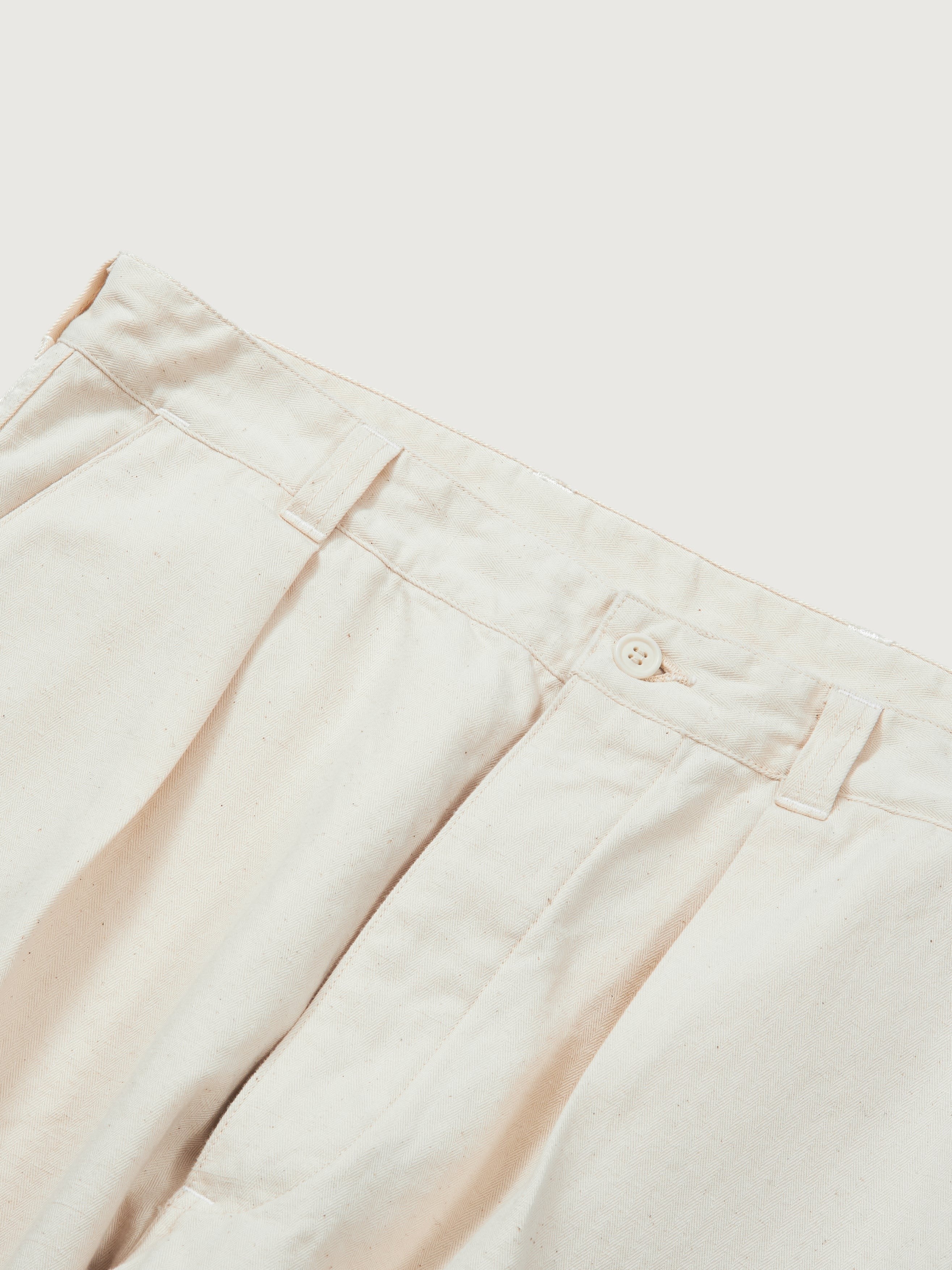 #3328-CHN POS-Travail Pants : cotton HBT natural