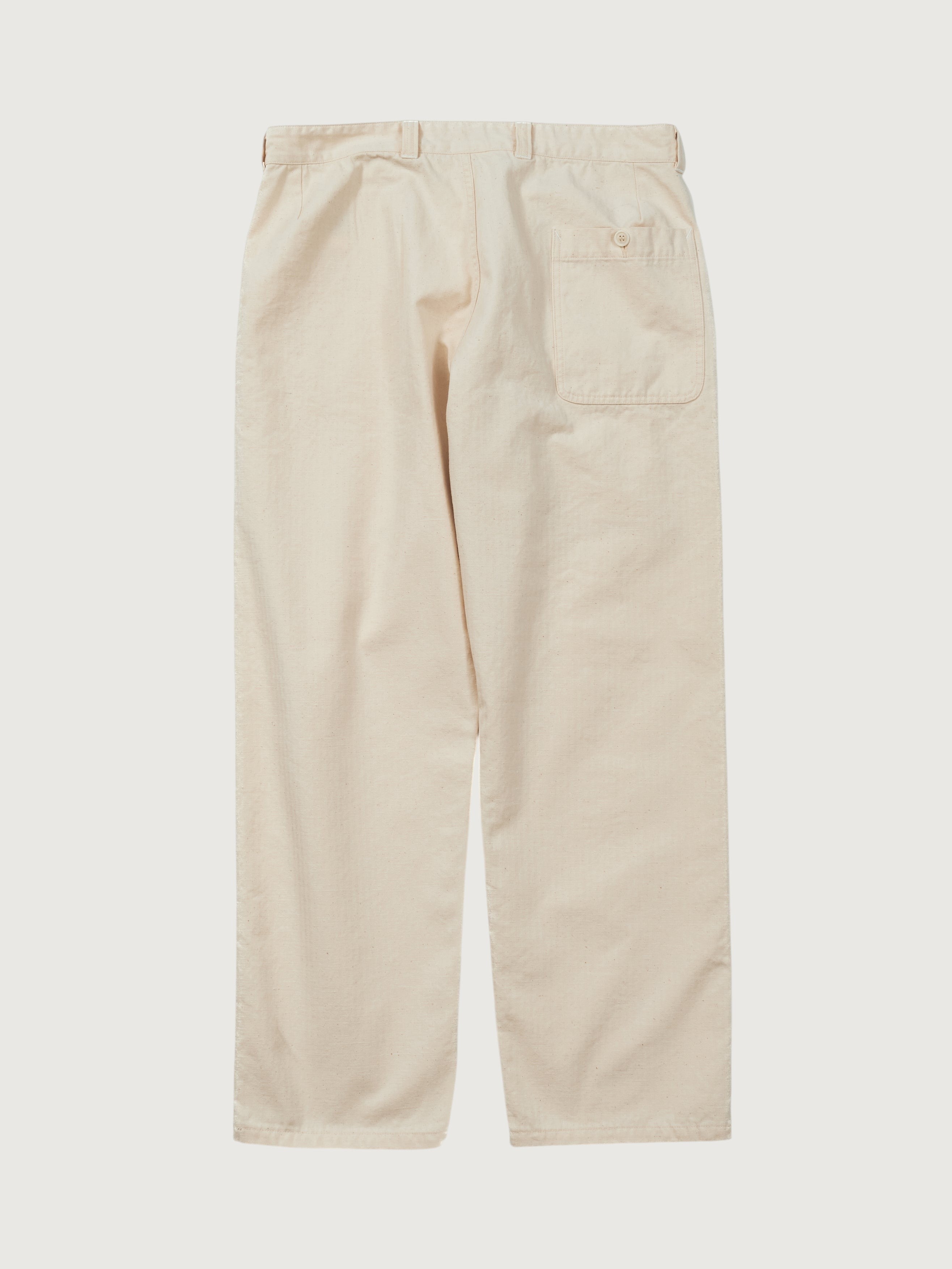 #3328-CHN POS-Travail Pants : cotton HBT natural