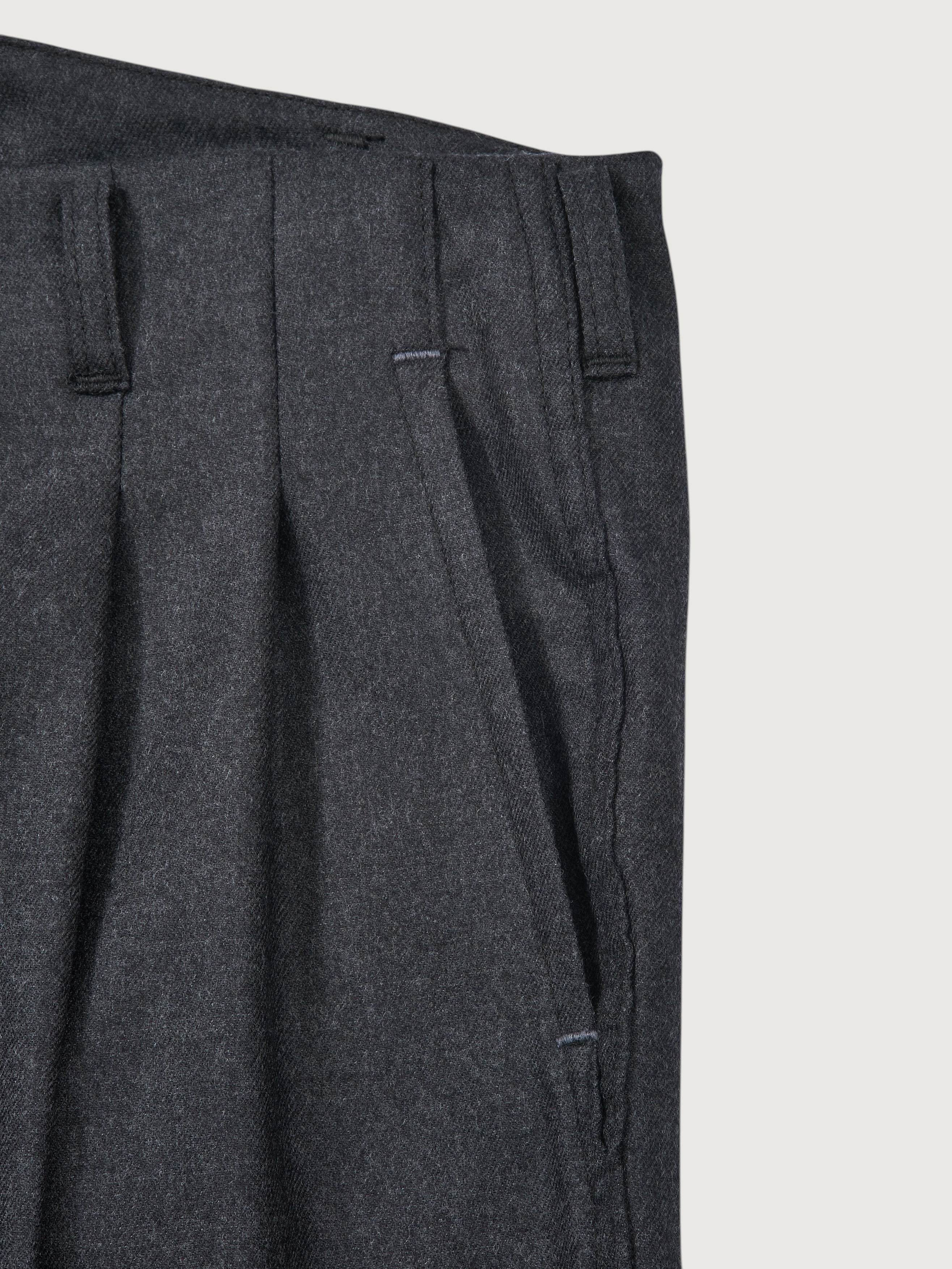 #3326-WC California Pegtop : wooly charcoal heather