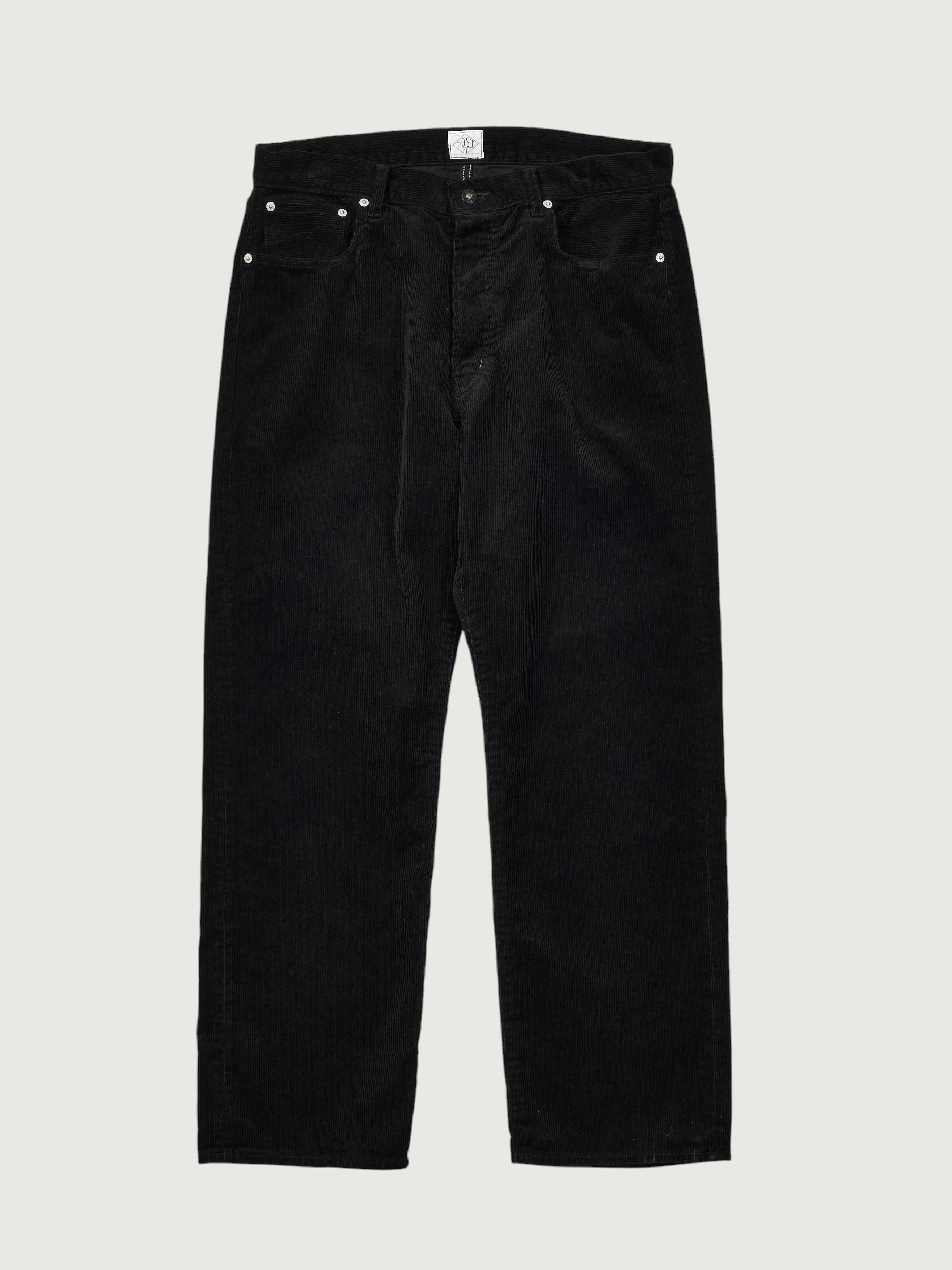 #1397-CB No.2 Fiver Pocket : midwale cords black