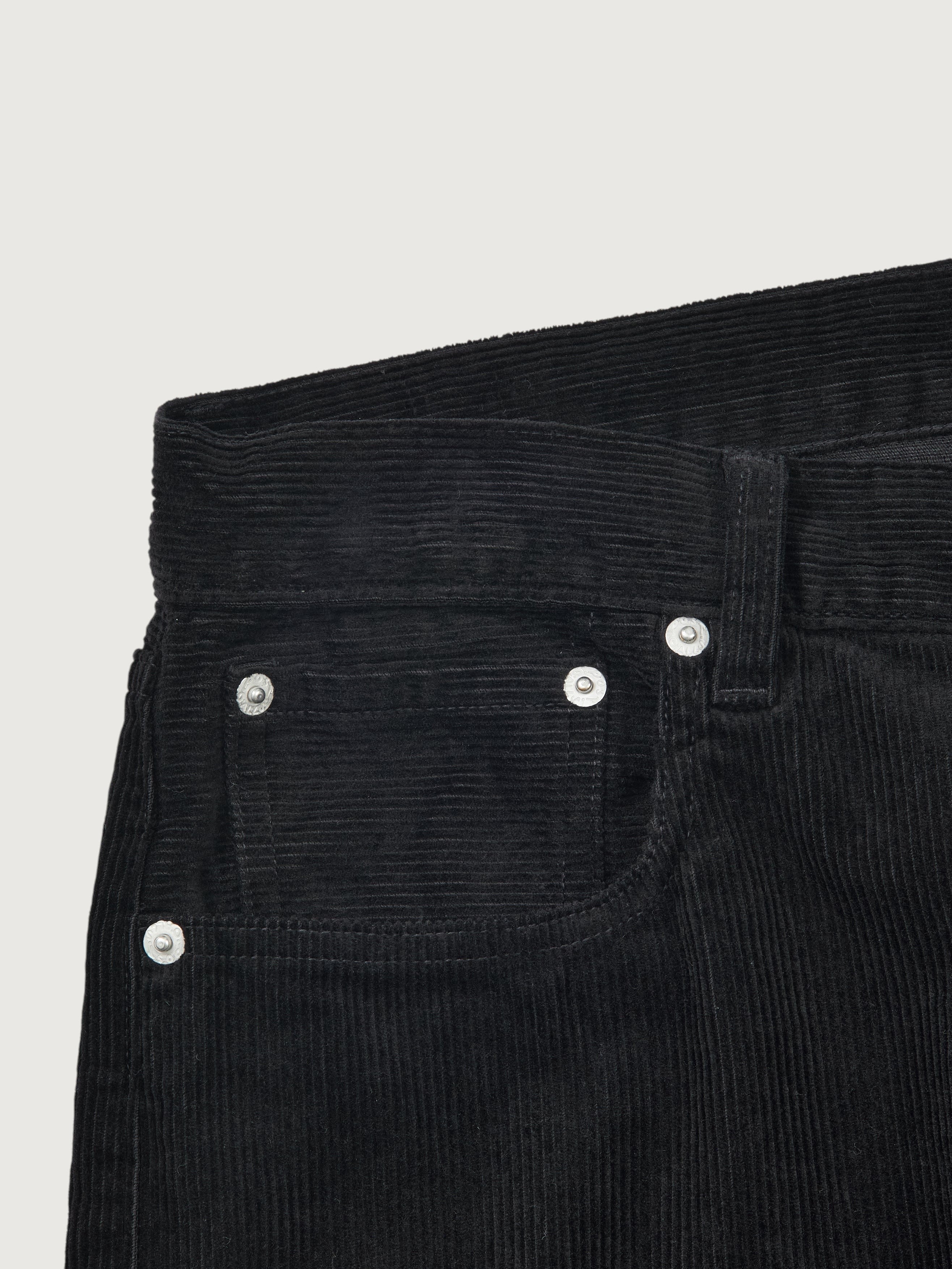 #1397-CB No.2 Fiver Pocket : midwale cords black
