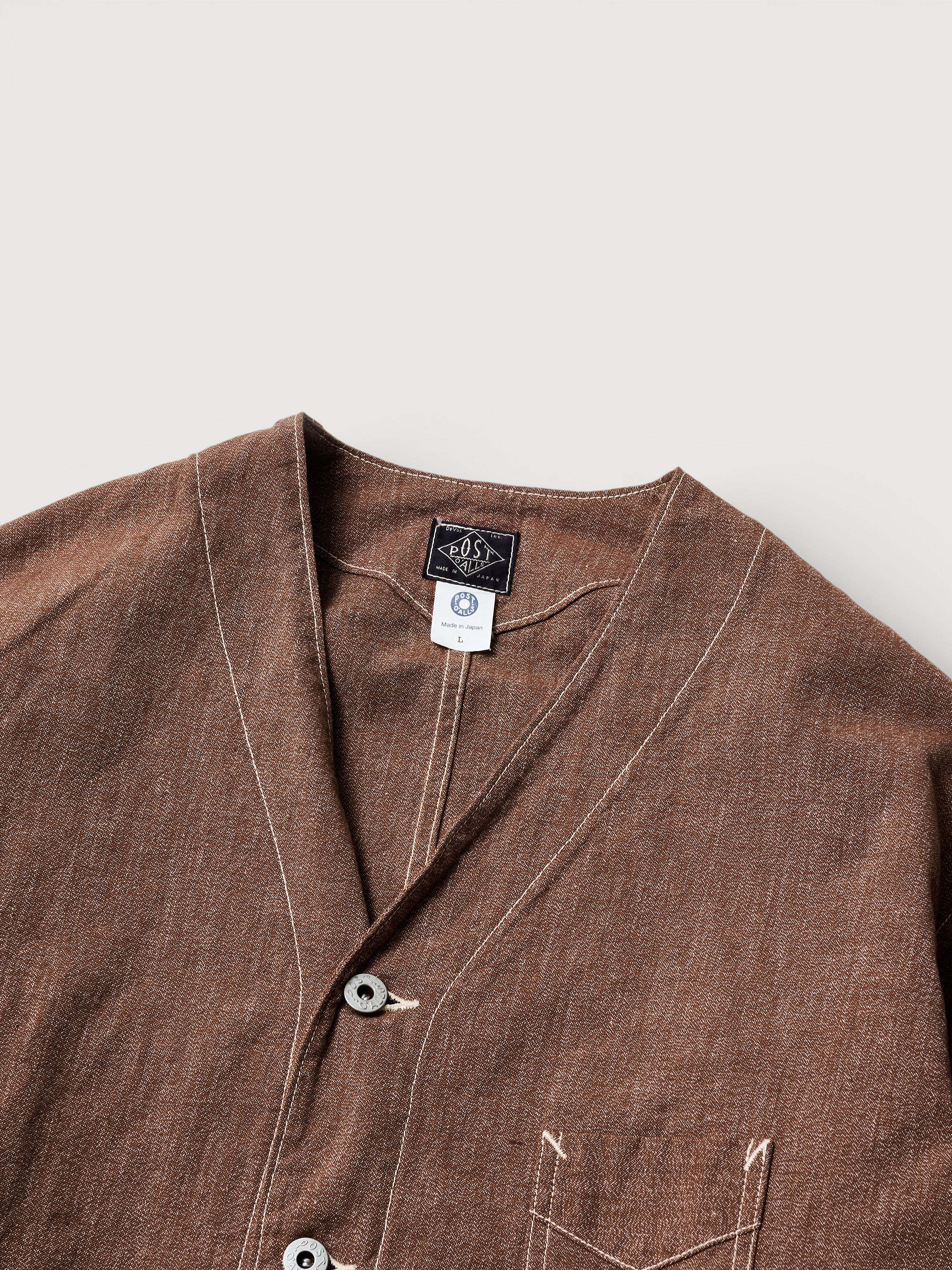 #3135DV-CCB POST Chinois Travail 2 DV : cotton covert brown