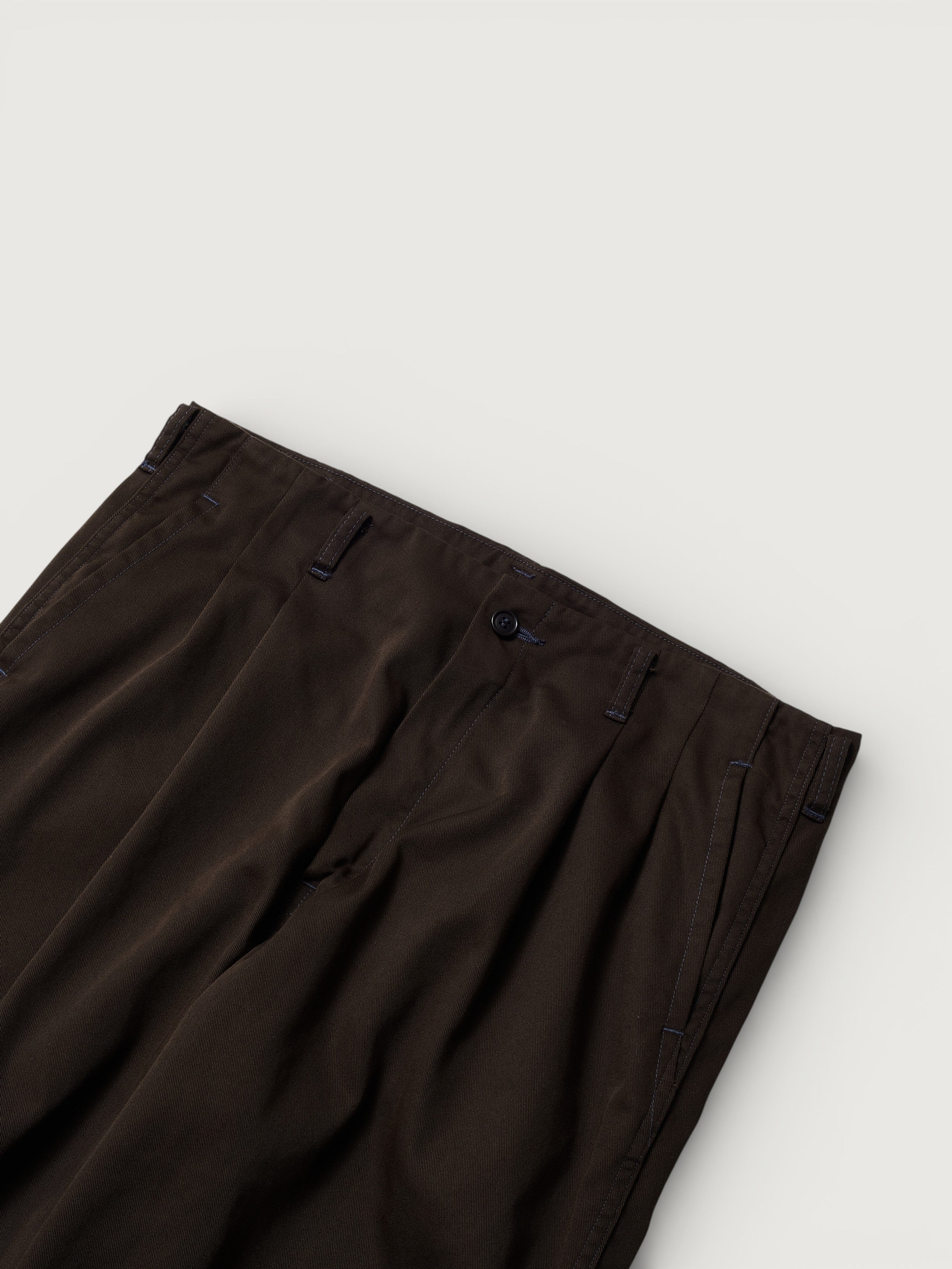 #3326-PTN California Pegtop : poly cotton twill brown