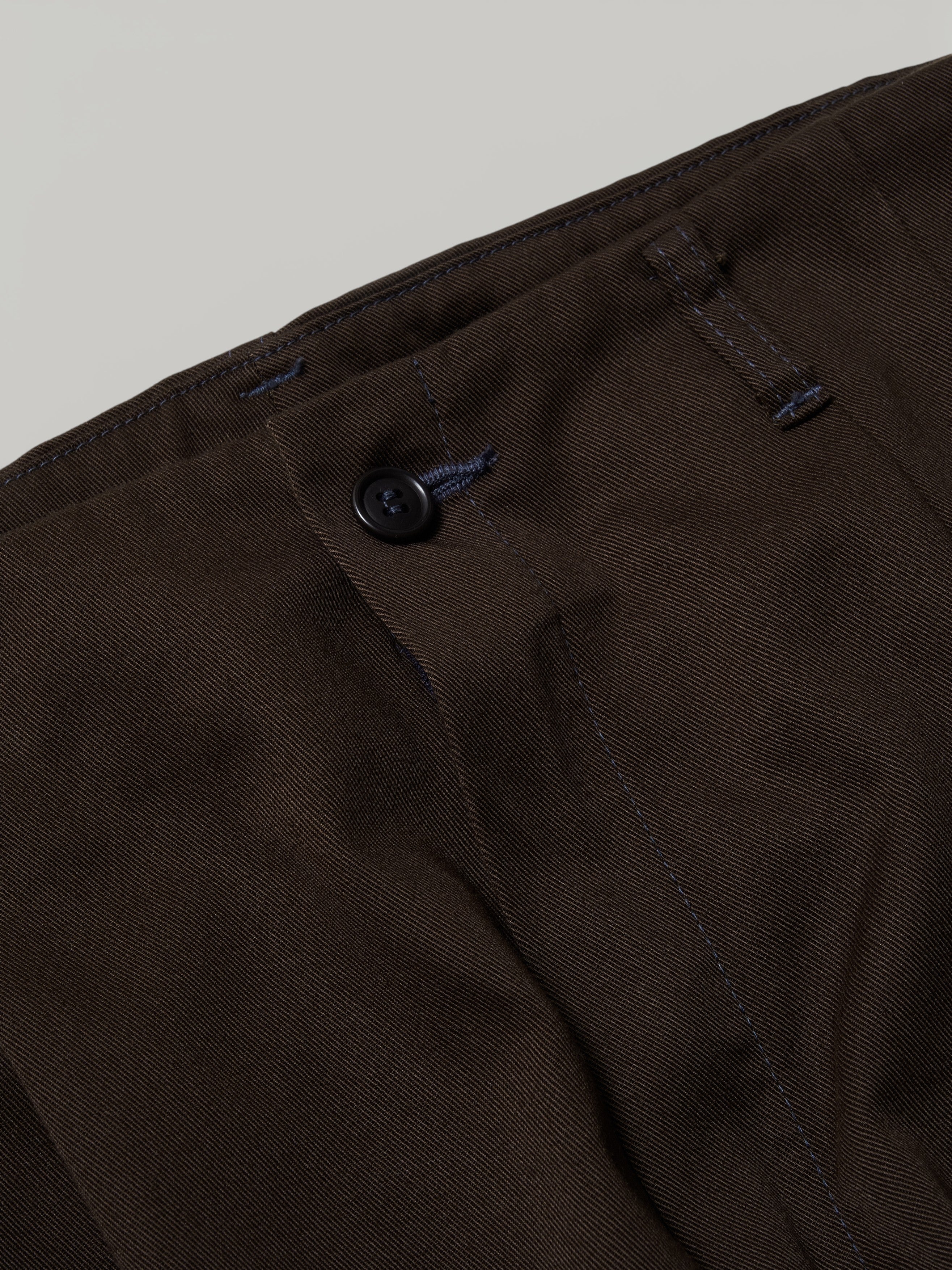 #3326-PTN California Pegtop : poly cotton twill brown