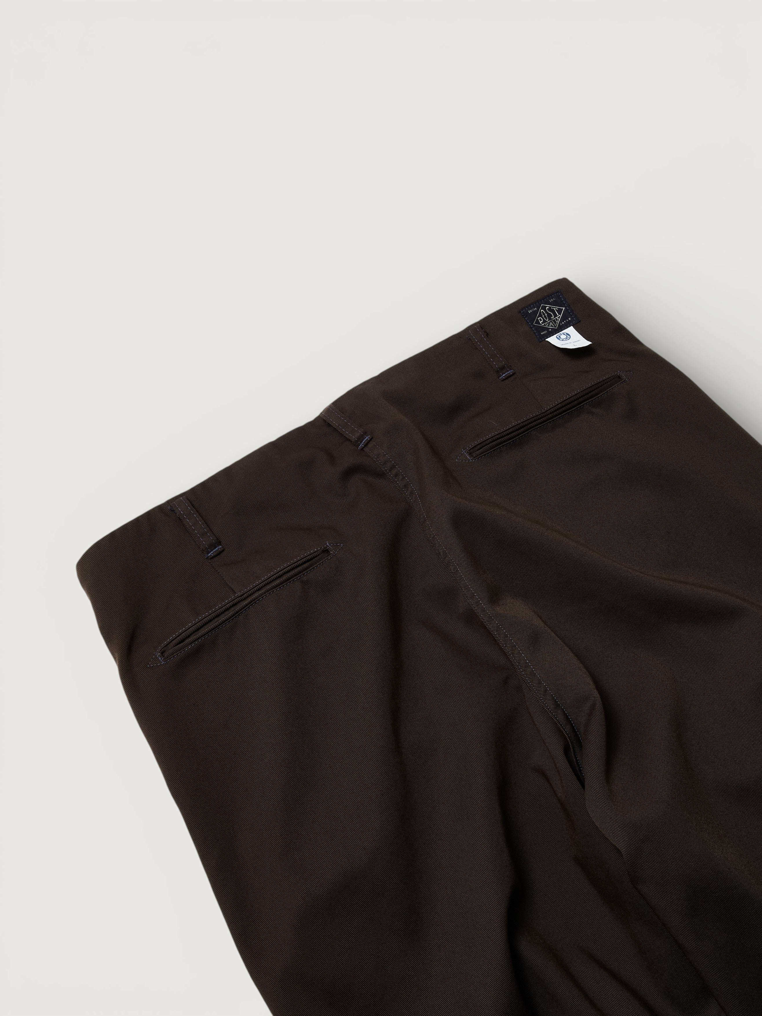 #3326-PTN California Pegtop : poly cotton twill brown