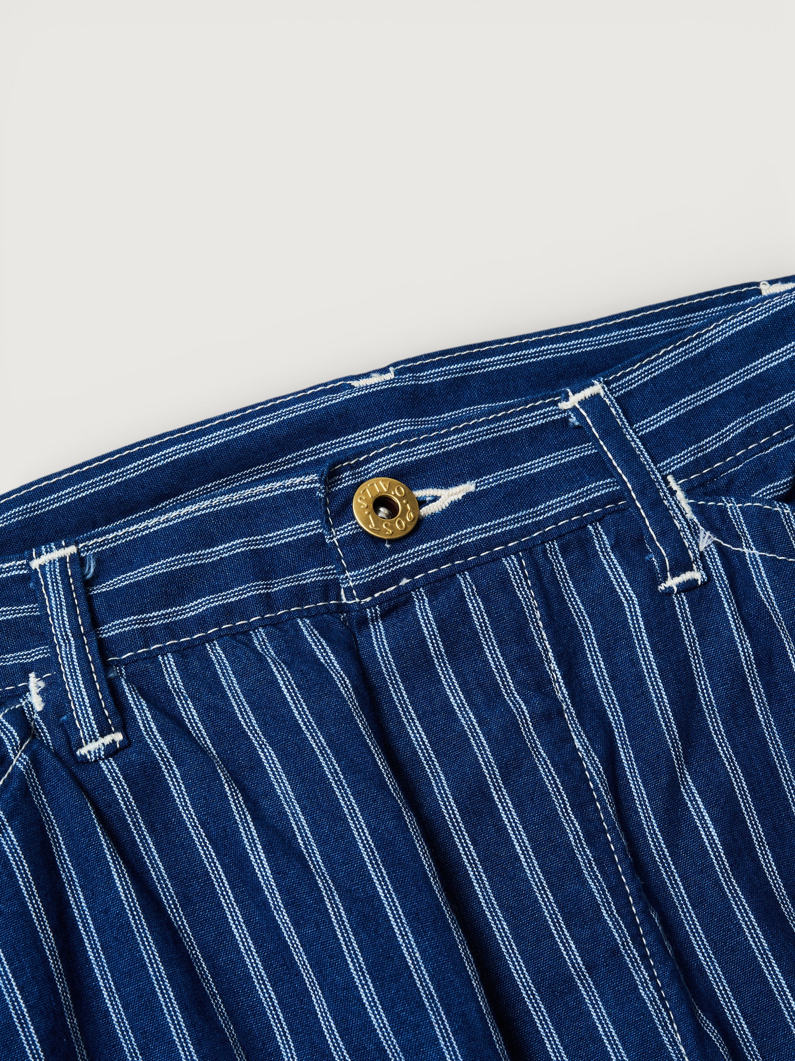 #3327-SC2 SWEETBEAR Bandtop : stripe chambray 2 indigo