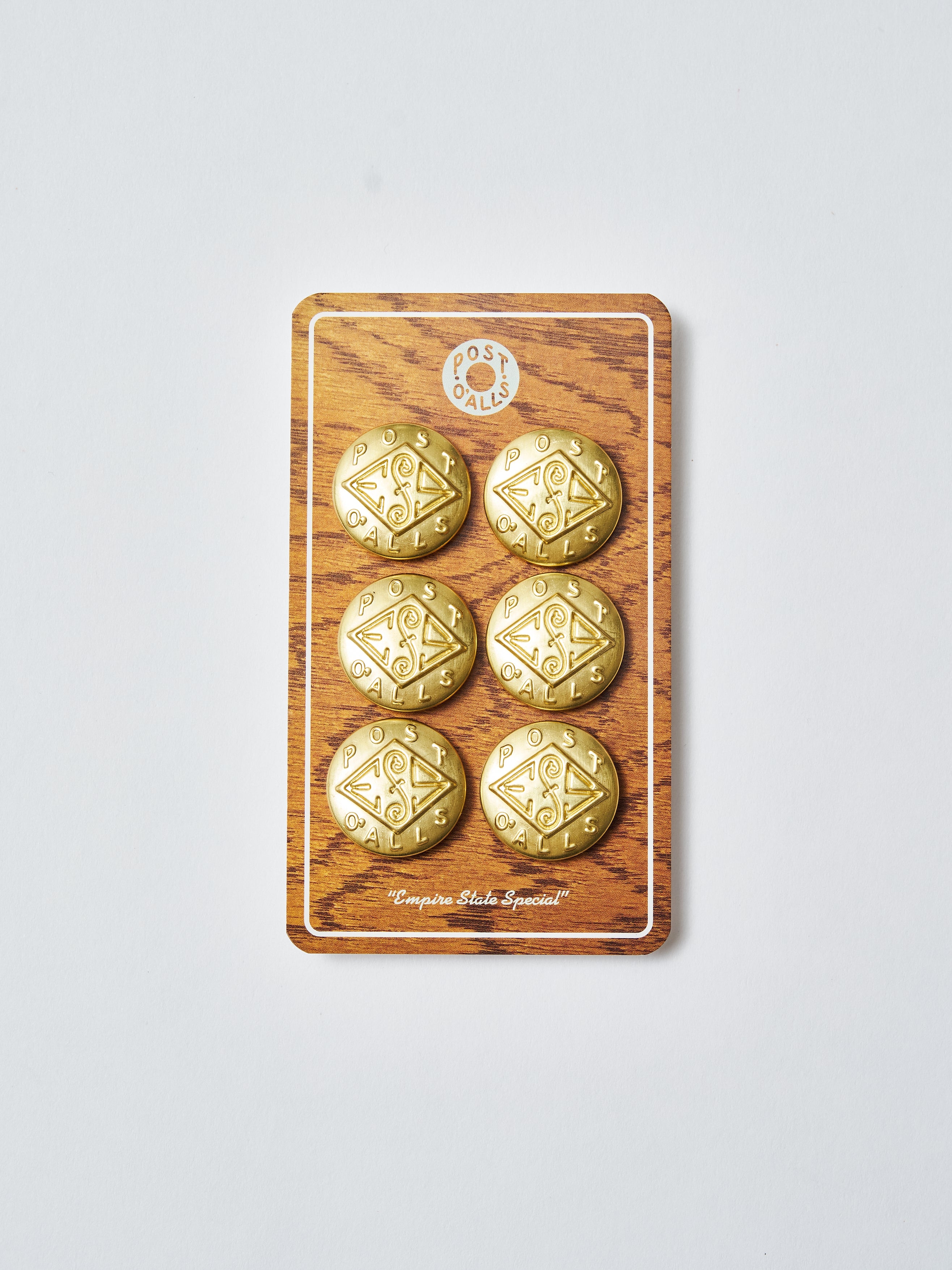 Post O'Alls : Change Button Set (silver / black/gold) 6 pieces for jac