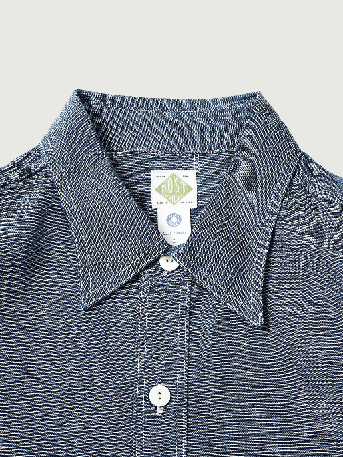 #1206-11R No.6 Shirt : classic chambray indigo rigid  [SHOP SPECIAL]