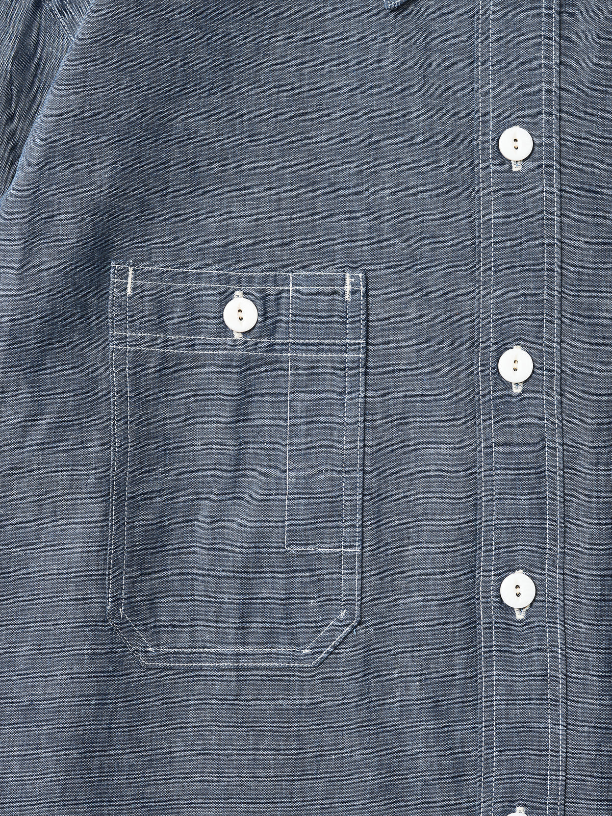 #1206-11R No.6 Shirt : classic chambray indigo rigid  [SHOP SPECIAL]