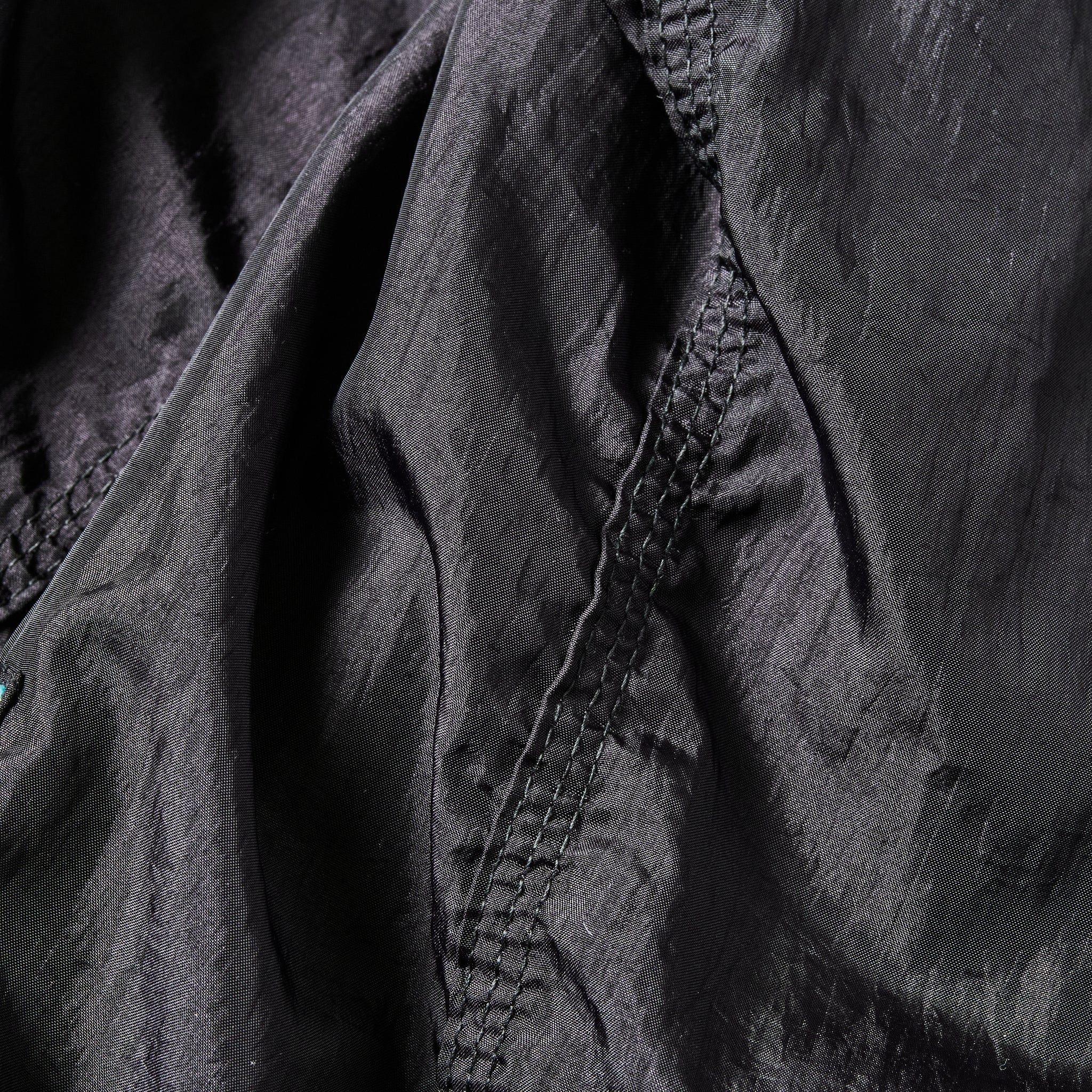 #1102-CTB Engineers' Jacket : crinkle nylon taffeta black