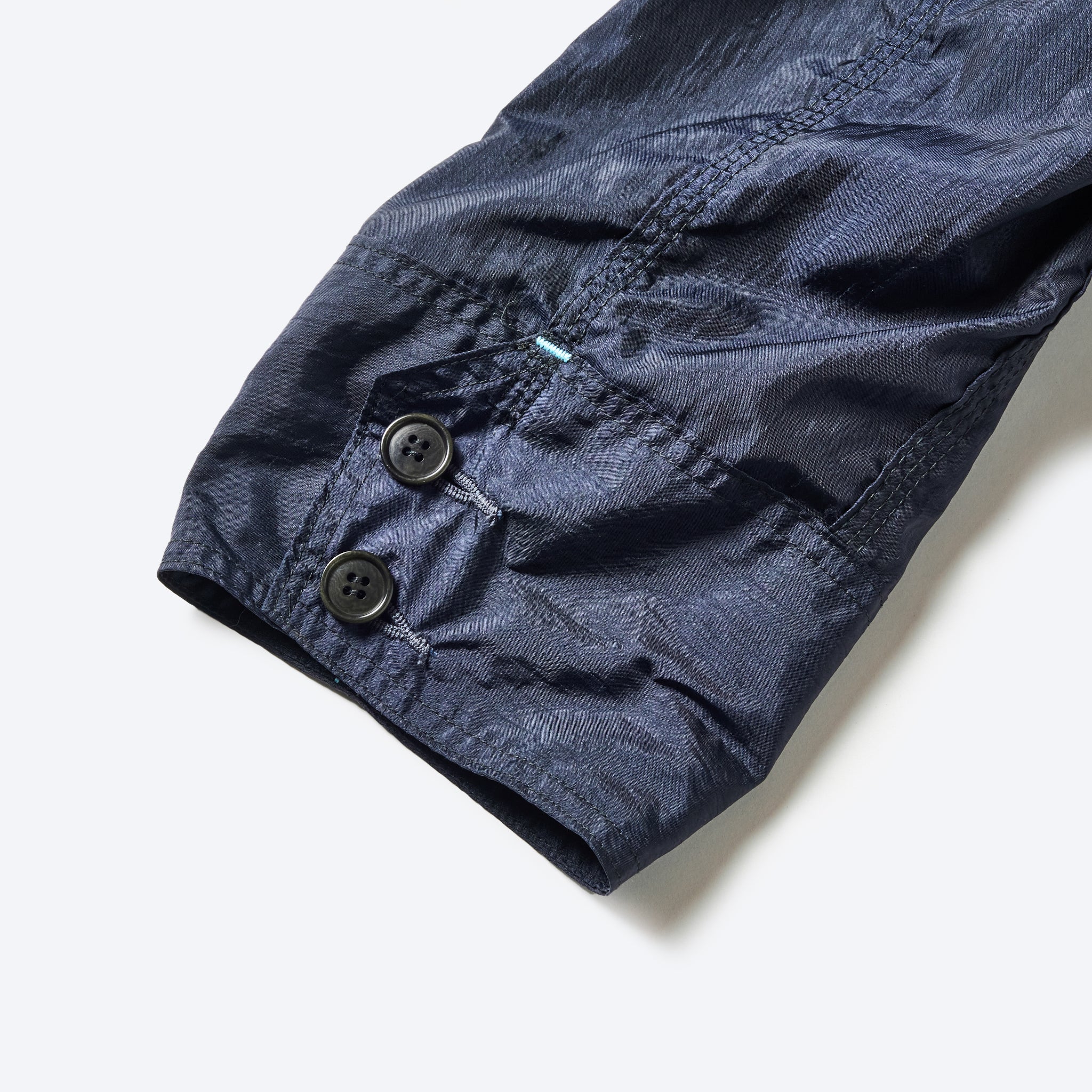#1102-CTN Engineers' Jacket : crinkle nylon taffeta navy