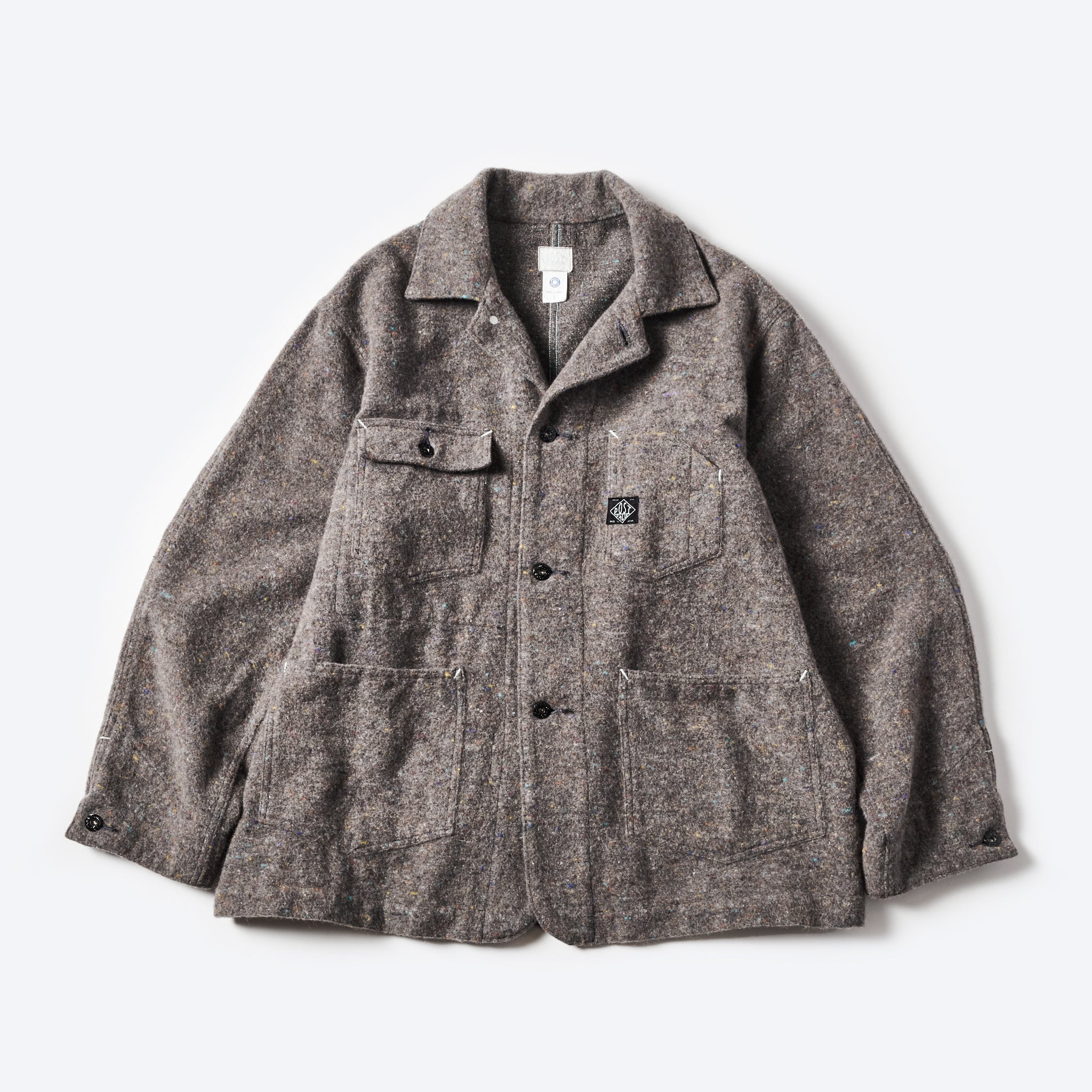 #1103-TWB Polarfleece Jacket (trashed wool version) : trashed wool base