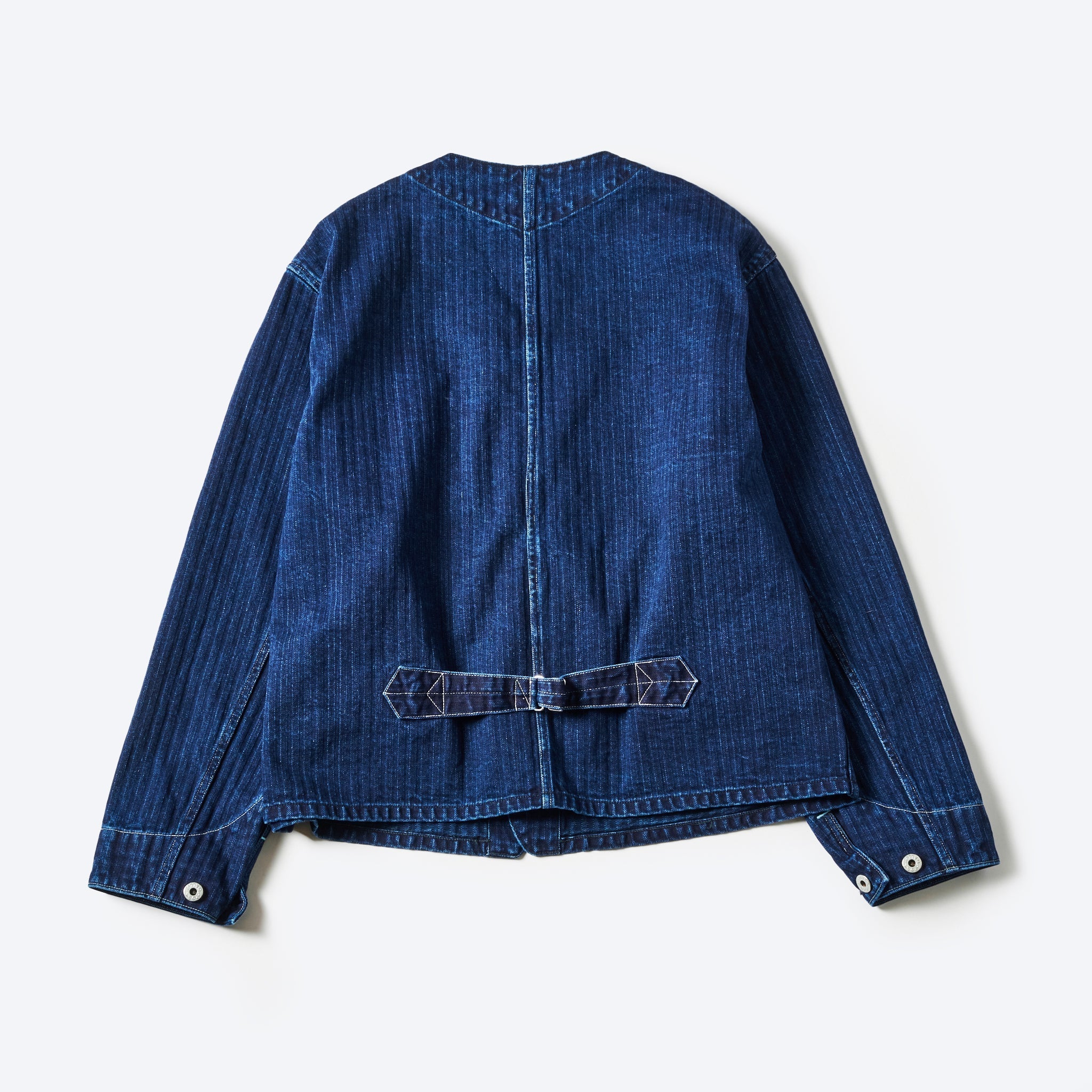 #1104-HBI Stoker's Jacket : herringbone denim double indigo
