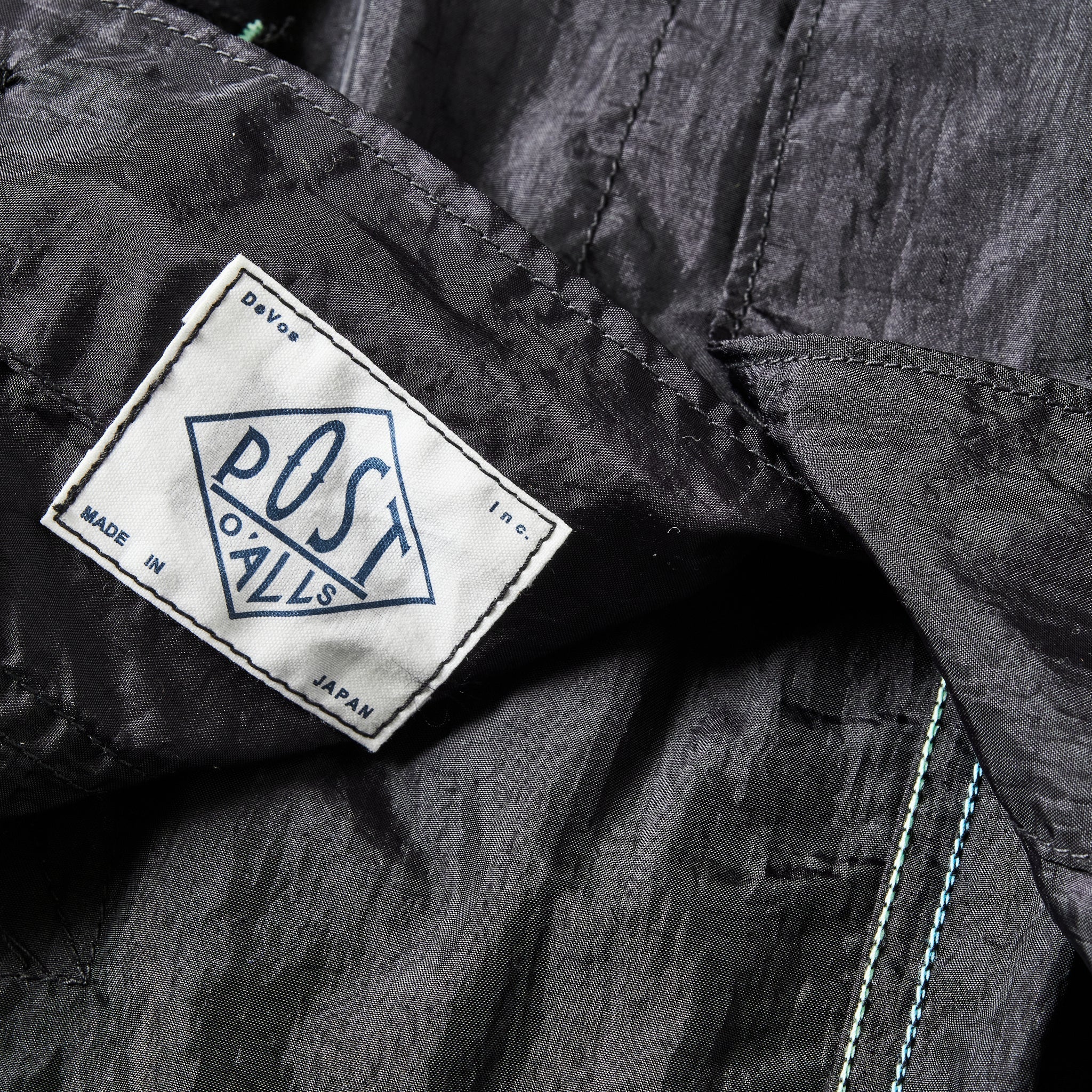 #1104-CTB Stoker's Jacket : crinkle nylon taffeta black