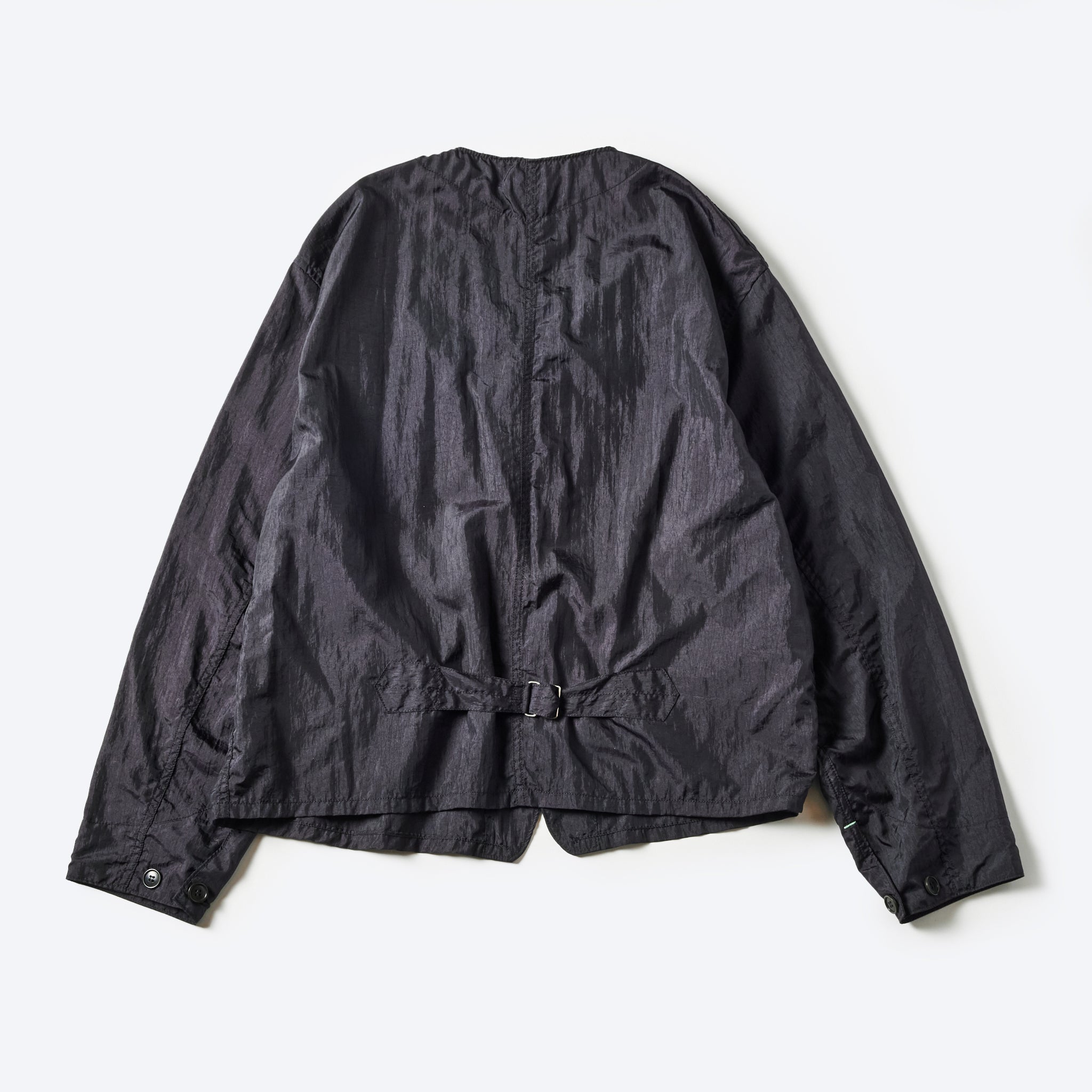 #1104-CTB Stoker's Jacket : crinkle nylon taffeta black
