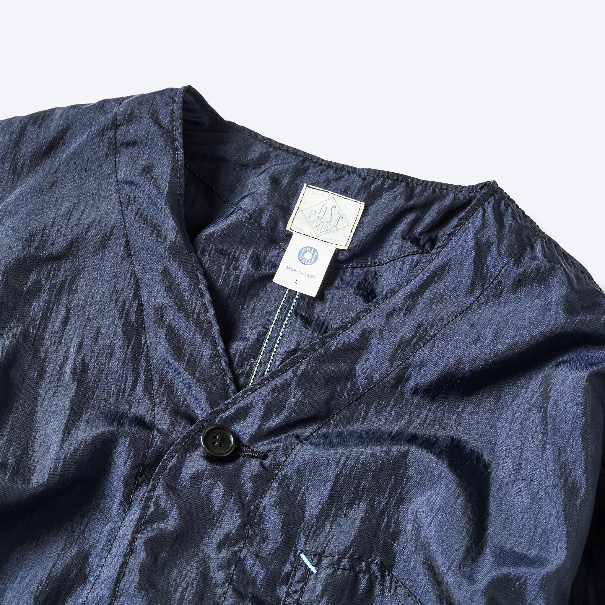 #1104-CTN Stoker's Jacket : crinkle nylon taffeta navy
